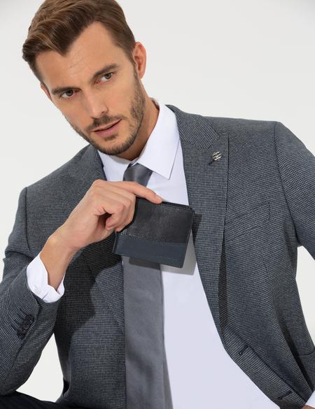 Lacivert Erkek Deri Cüzdan - 50267811002