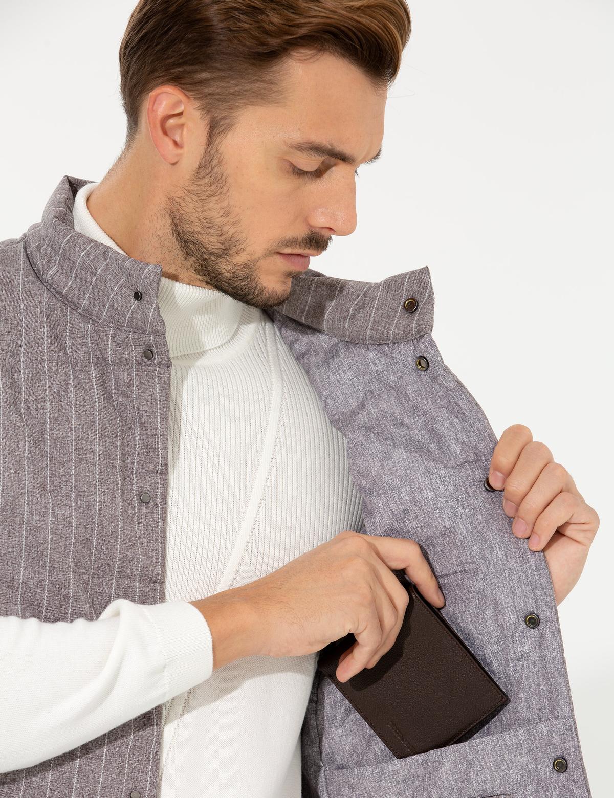 Erkek Kahverengi Deri Cüzdan - 50267812002