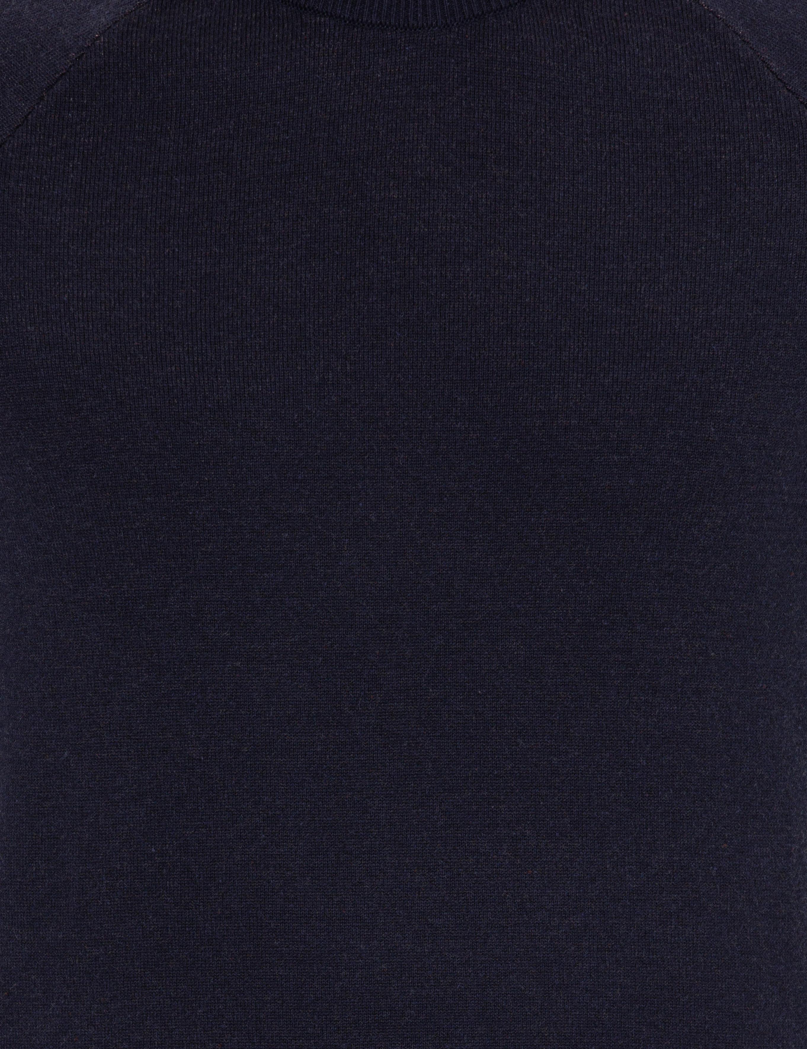 Lacivert Slim Fit Bisiklet Yaka Triko Kazak