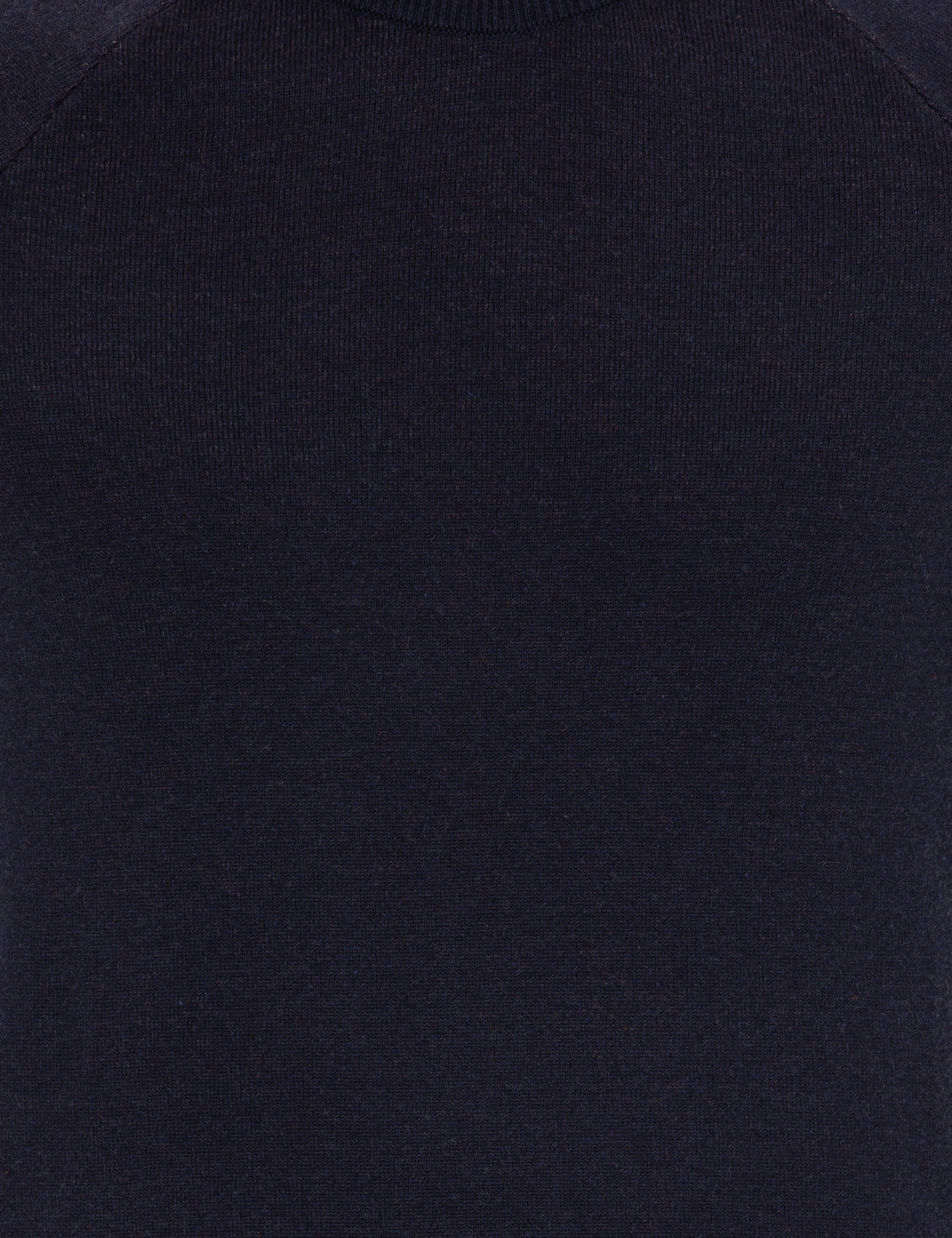 Lacivert Slim Fit Bisiklet Yaka Triko Kazak