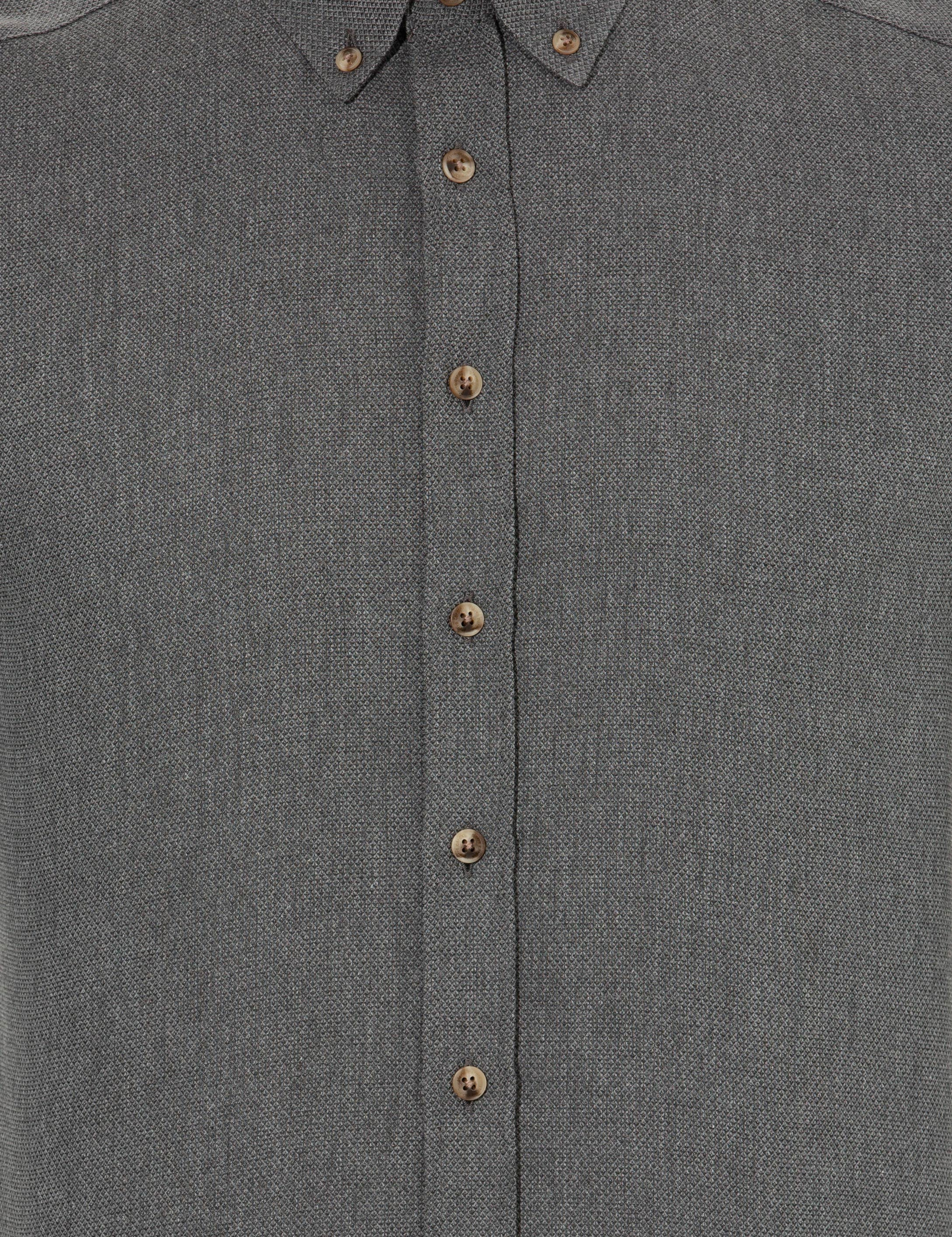 Siyah Slim Fit Uzun Kollu Gömlek - Image 6