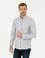 Gri Slim Fit Uzun Kollu Gömlek