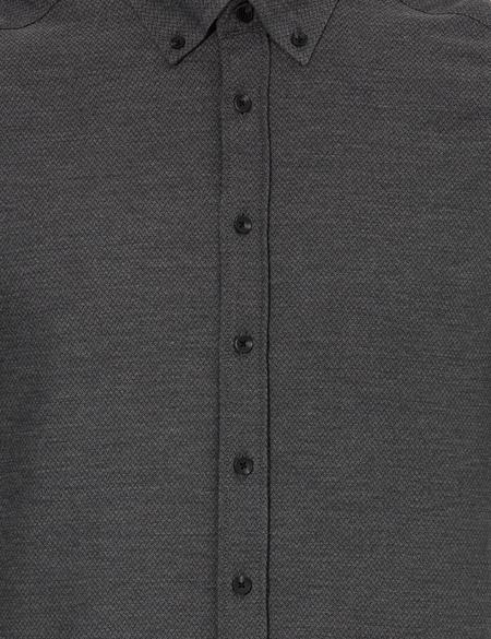 Siyah Regular Fit Uzun Kollu Gömlek - 50261305023