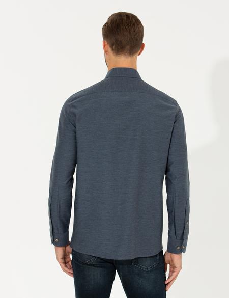 Lacivert Regular Fit Uzun Kollu Gömlek - 50261305051