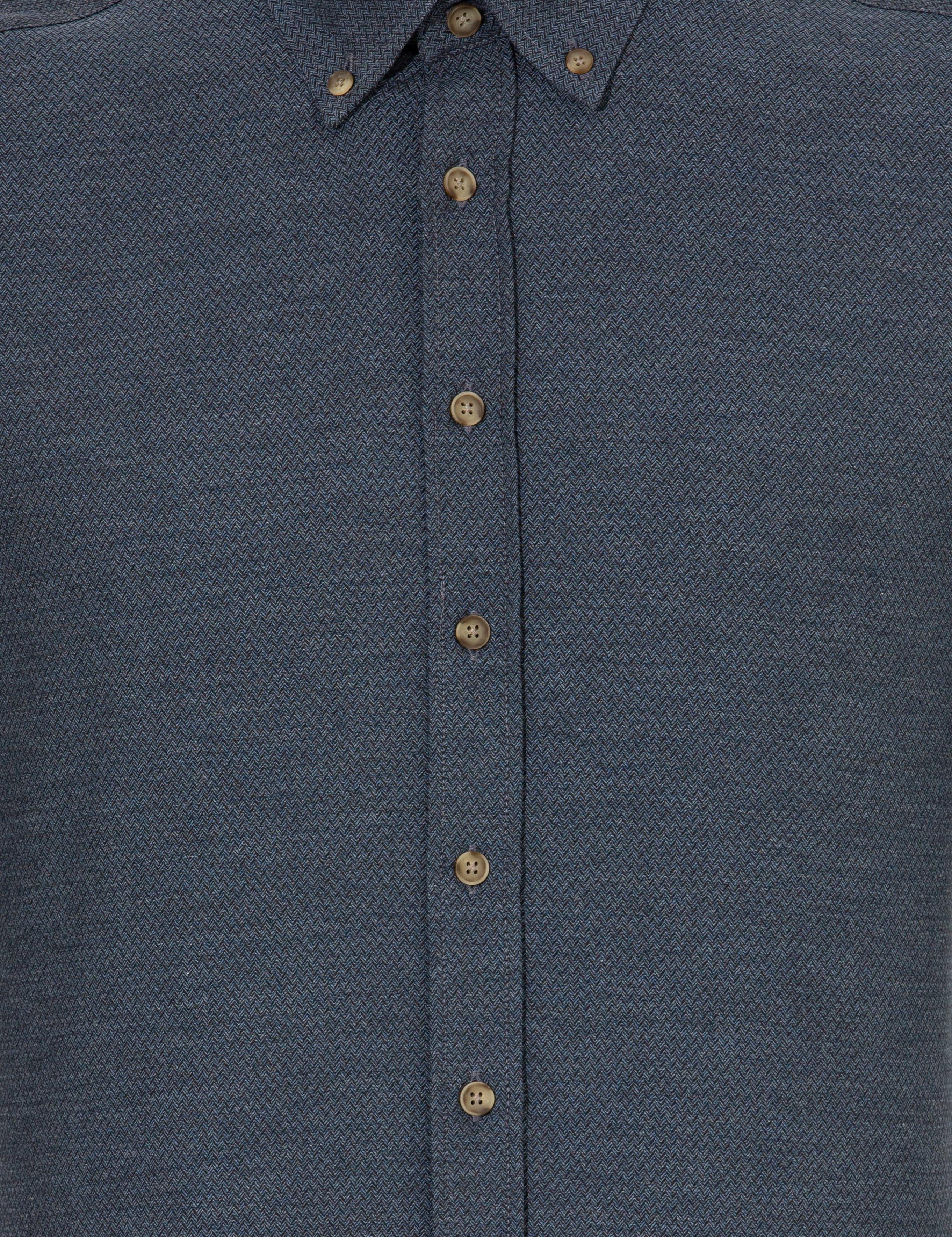 Lacivert Regular Fit Uzun Kollu Gömlek