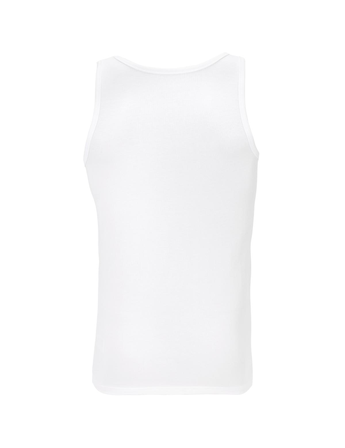 Beyaz Pamuk Modal Karışımlı 2'li Atlet - 50272019001