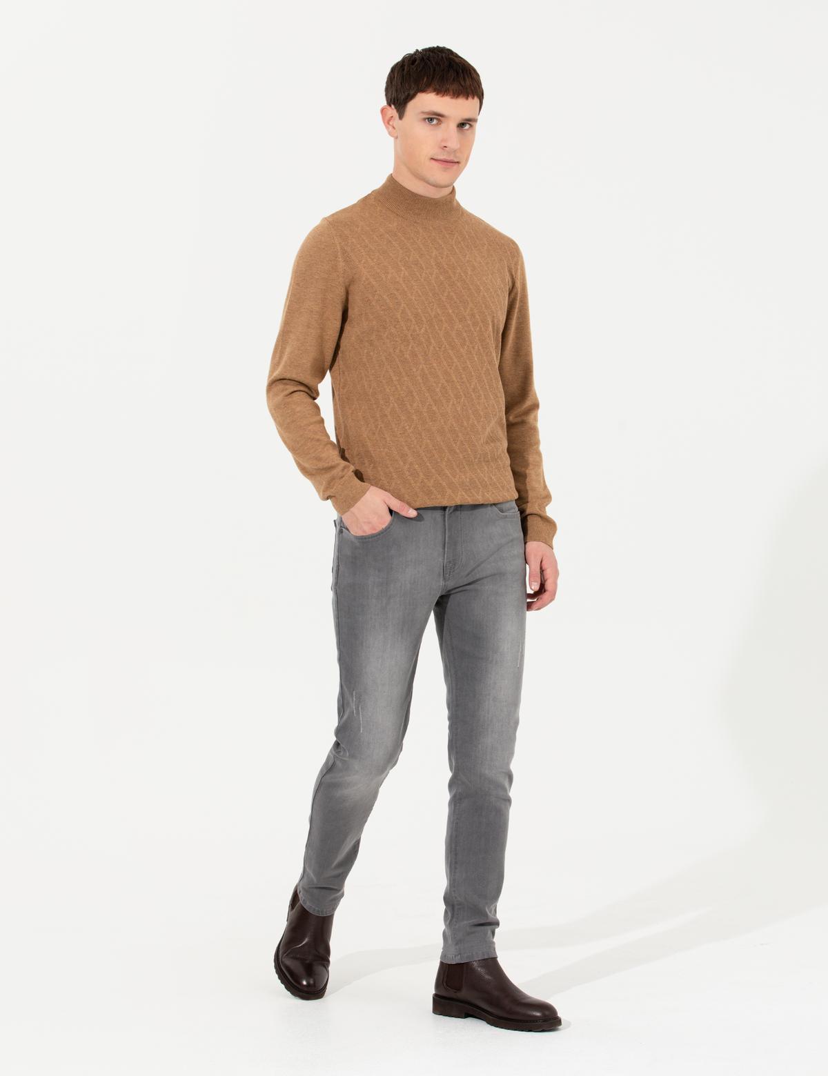 Gri Slim Fit Jean Pantolon - 50263615036