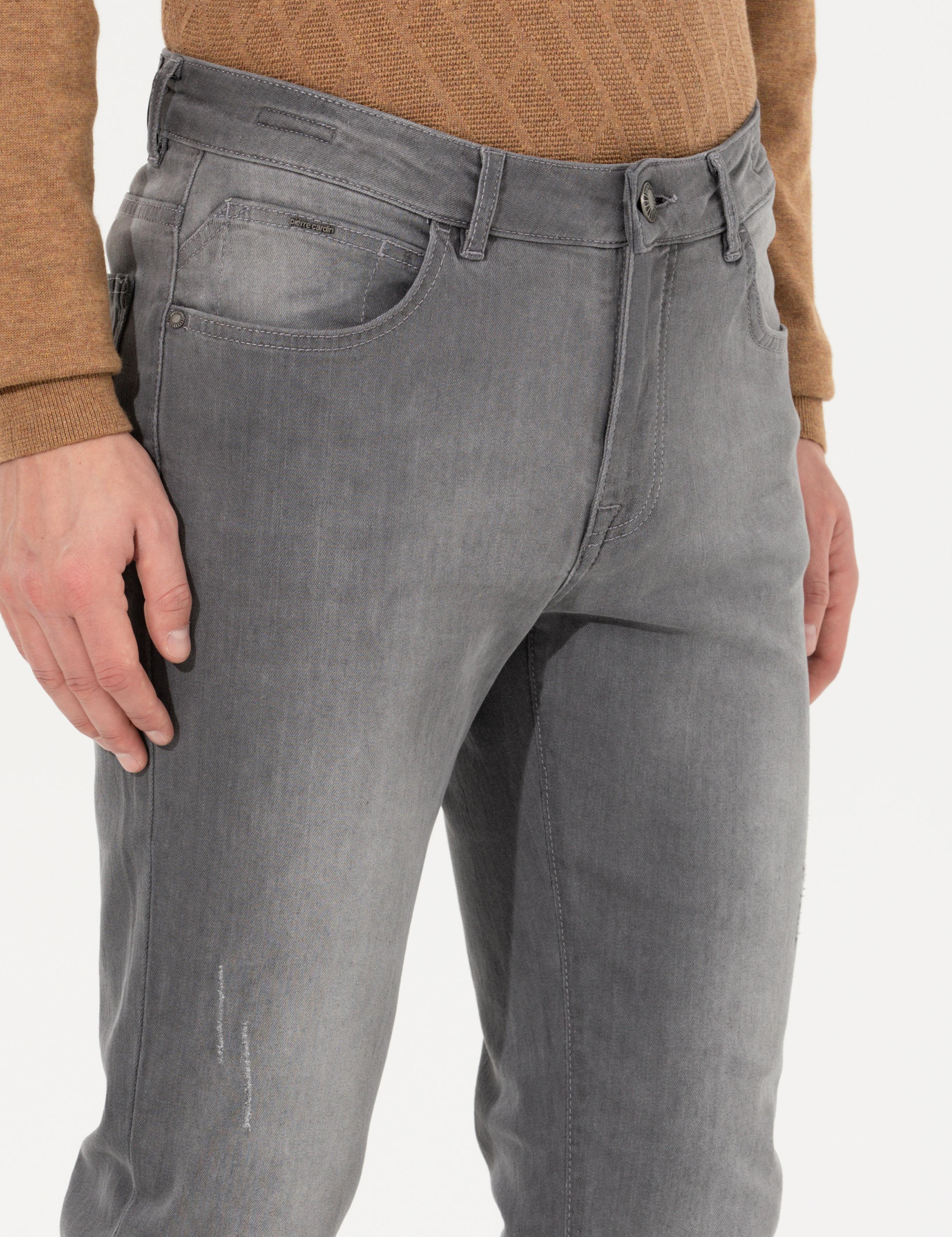 Gri Slim Fit Jean Pantolon