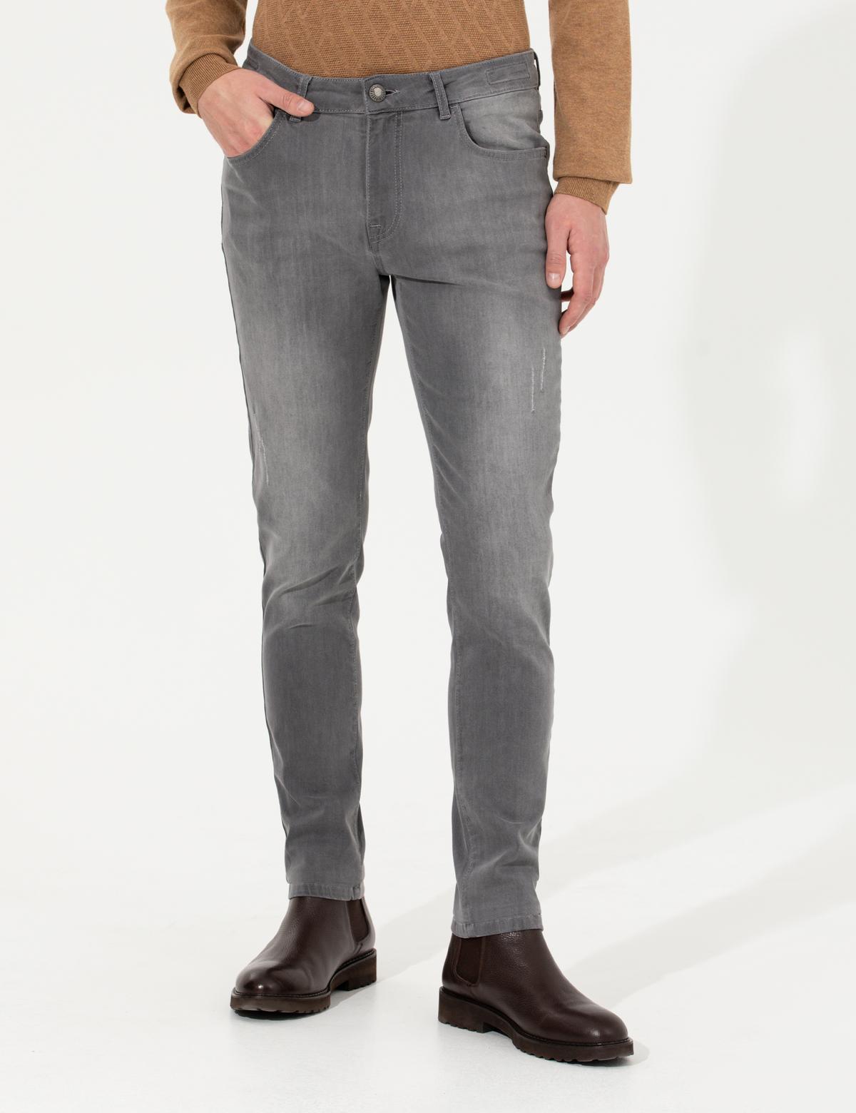 Gri Slim Fit Jean Pantolon - 50263615036