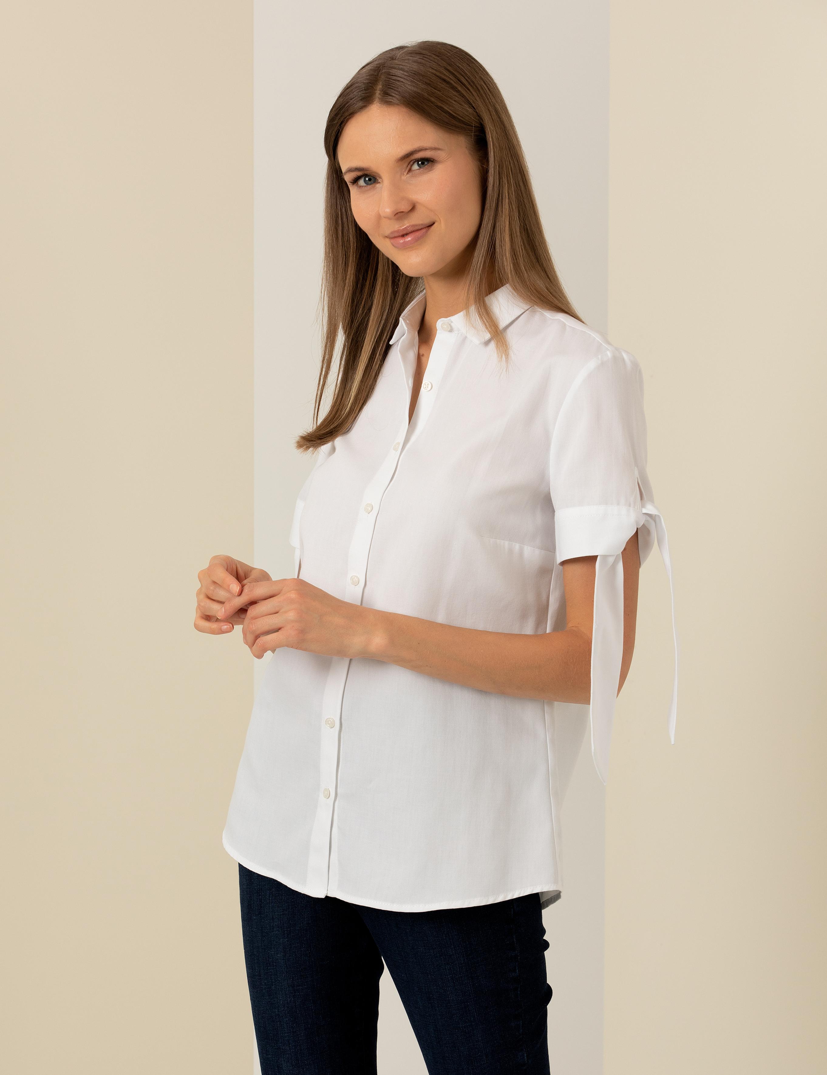 Beyaz Kısa Kollu Gömlek