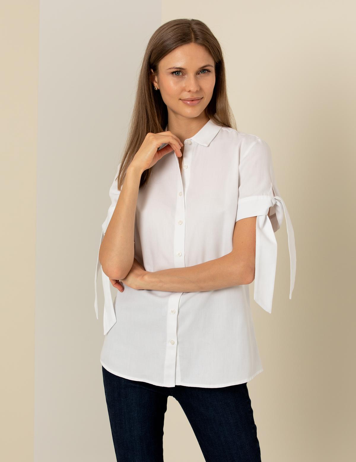 Beyaz Kısa Kollu Gömlek - 50202831011