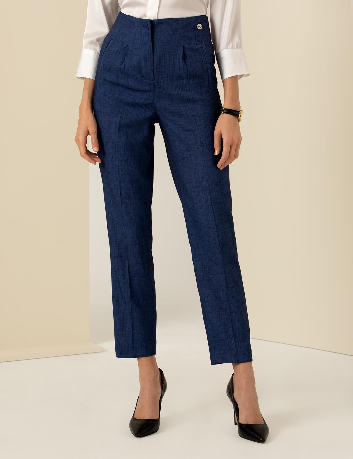 Lacivert Havuç Fit Kumaş Pantolon - 50247238009