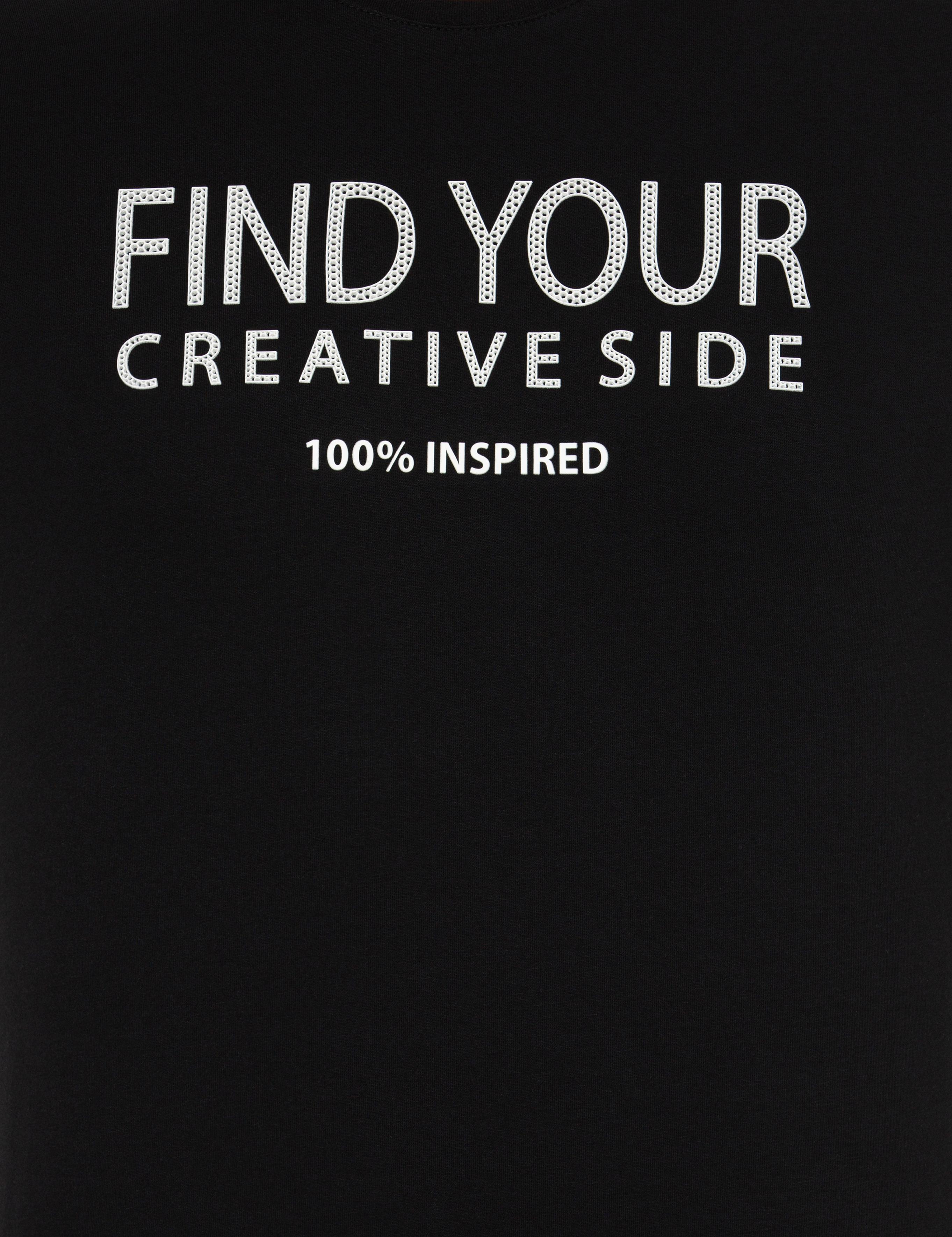 Siyah Slim Fit Bisiklet Yaka Tişört