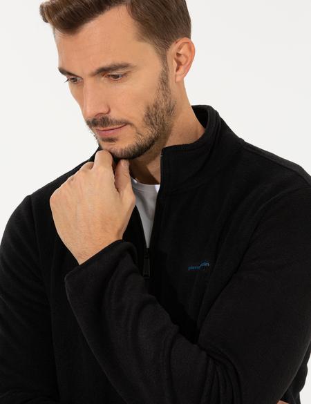 Siyah Regular Fit Polar Hırka - 50262816033