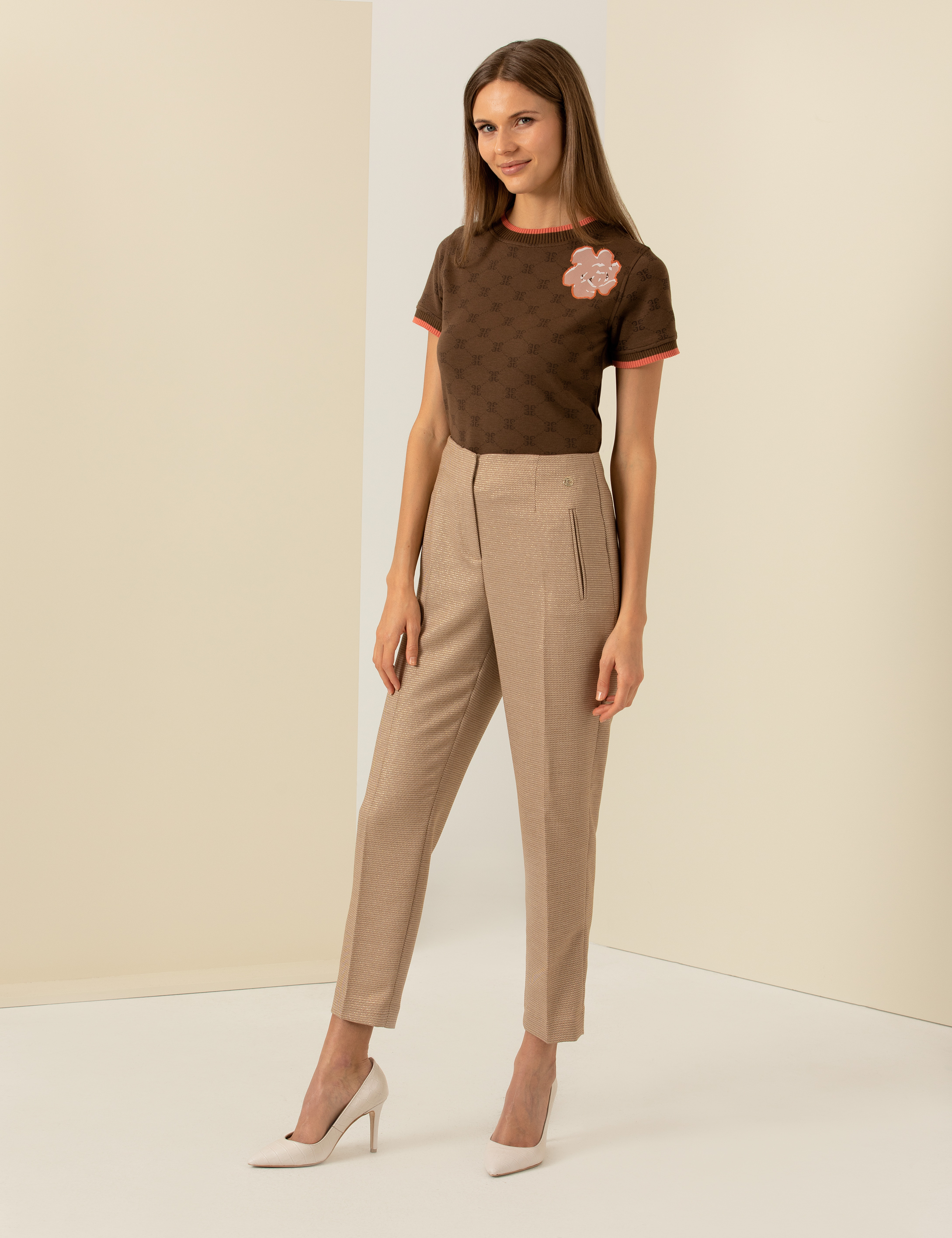 Camel Havuç Fit Kumaş Pantolon - Image 3