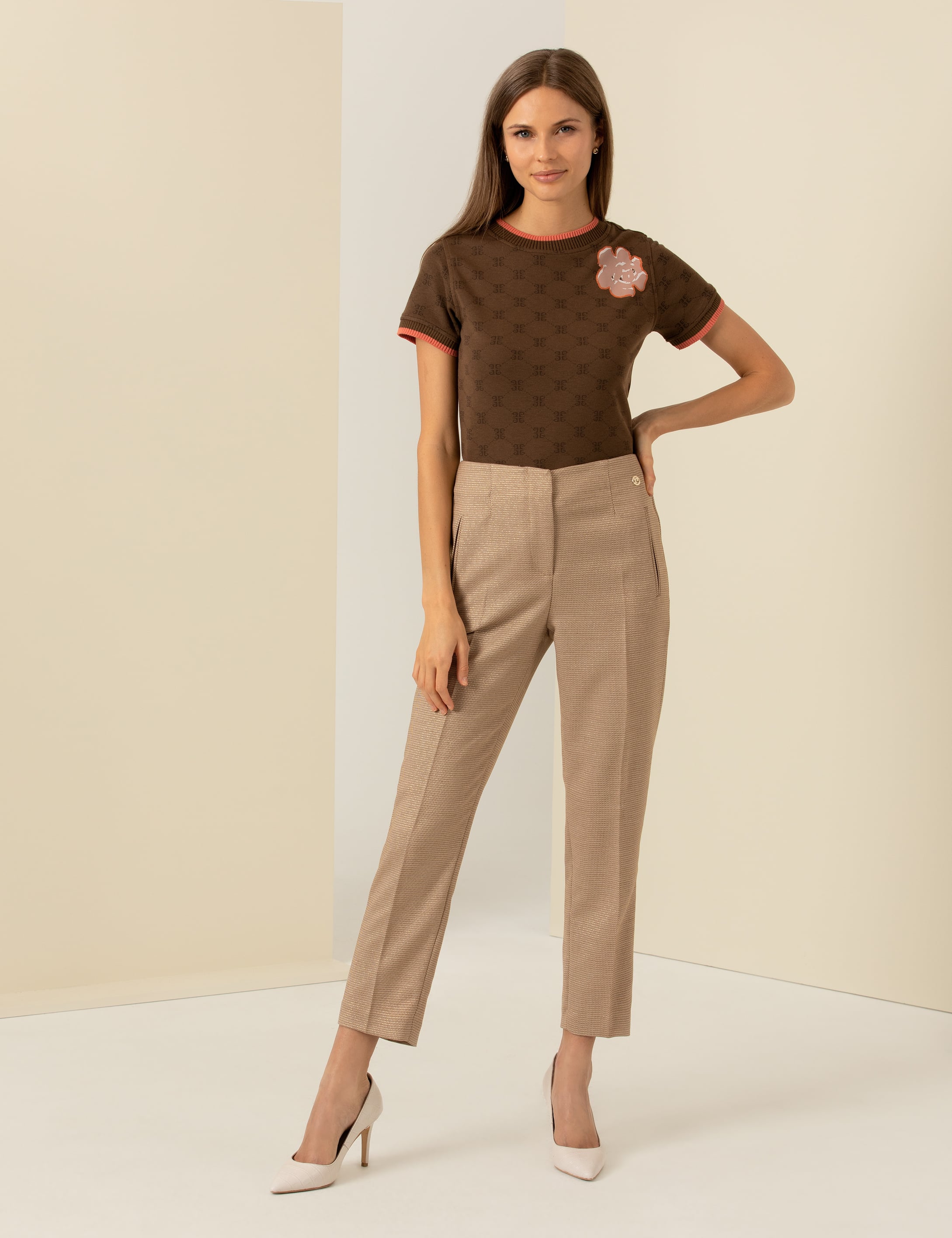 Camel Havuç Fit Kumaş Pantolon
