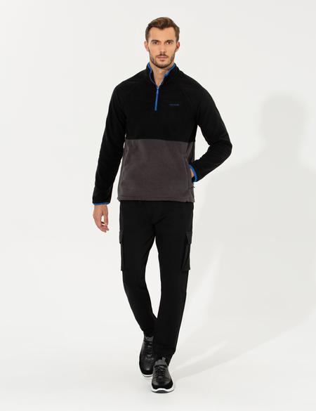 Siyah Regular Fit Sweatshirt - 50262817034