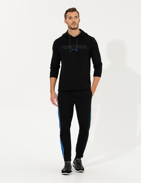 Siyah Kapüşonlu Sweatshirt - 50257602014