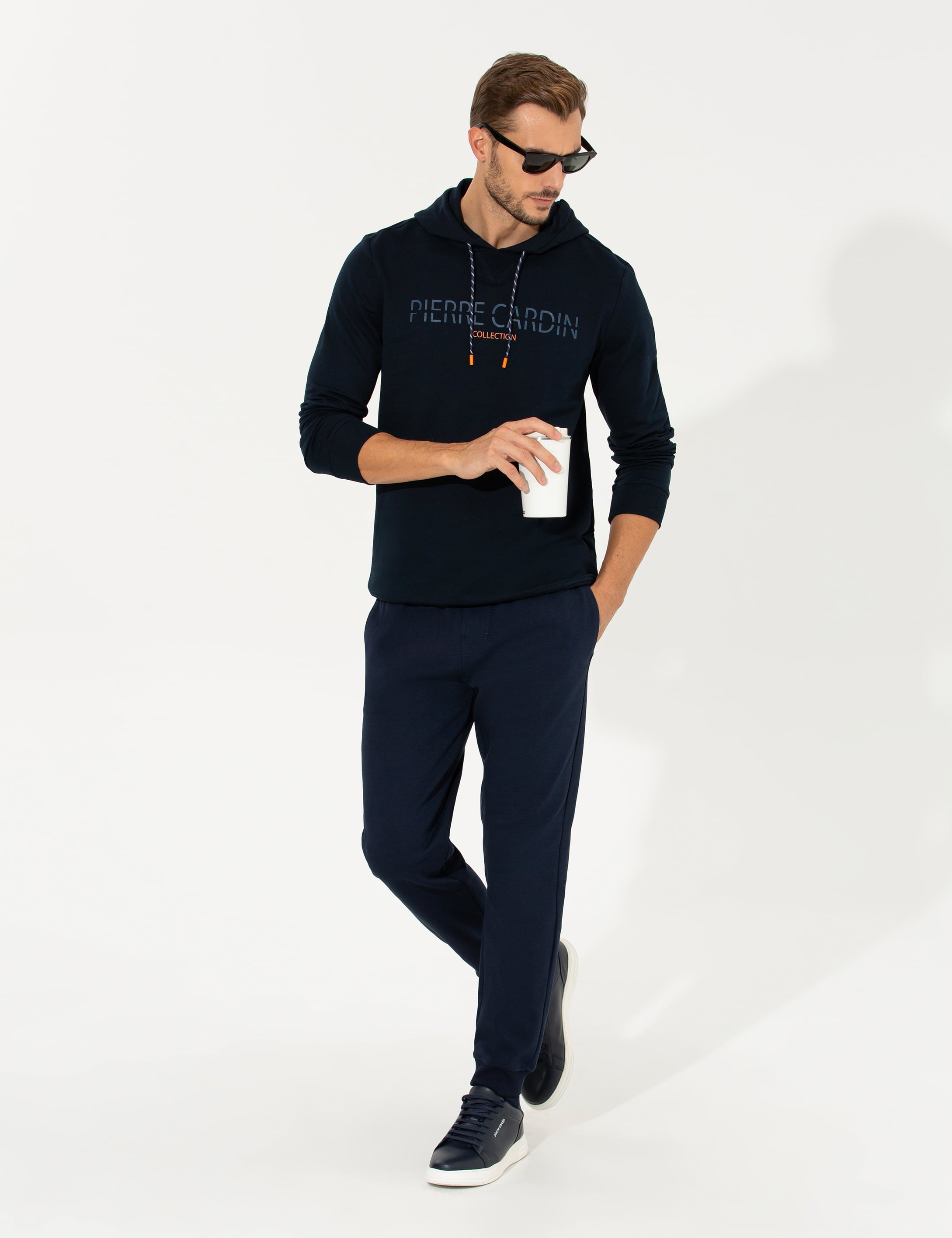Lacivert Kapüşonlu Sweatshirt - Image 3