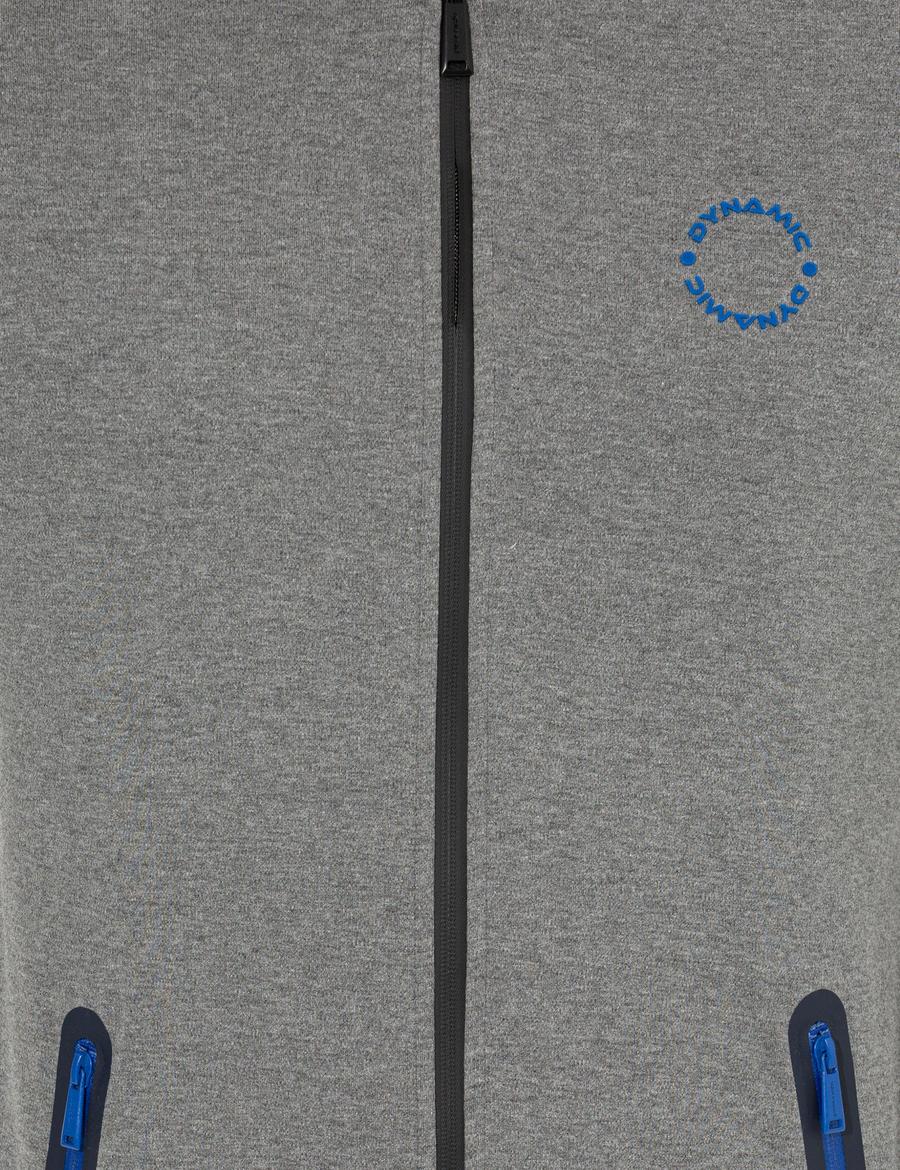 Gri Melanj Kapüşonlu Sweatshirt