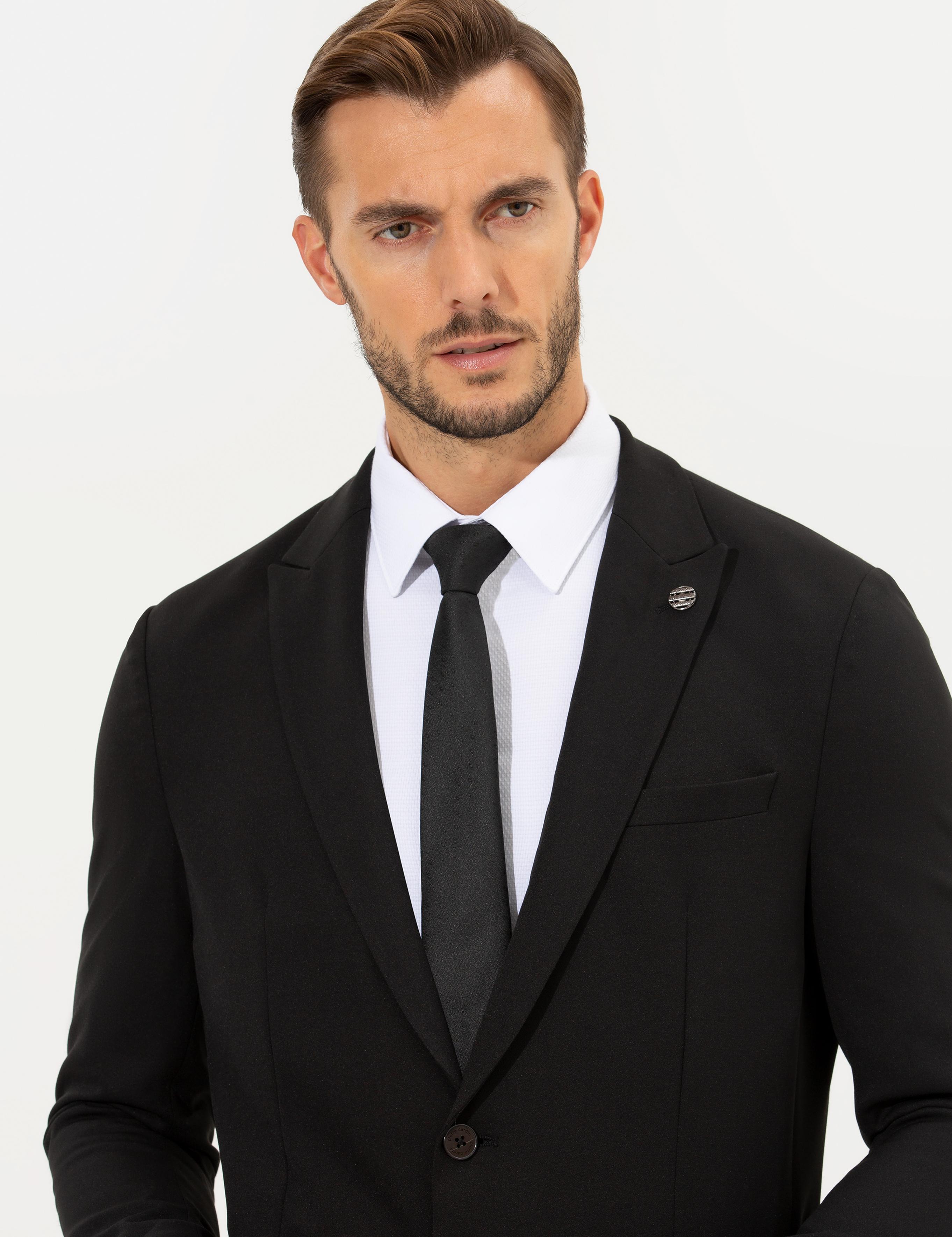 Siyah Ex. Slim Fit Takım Elbise