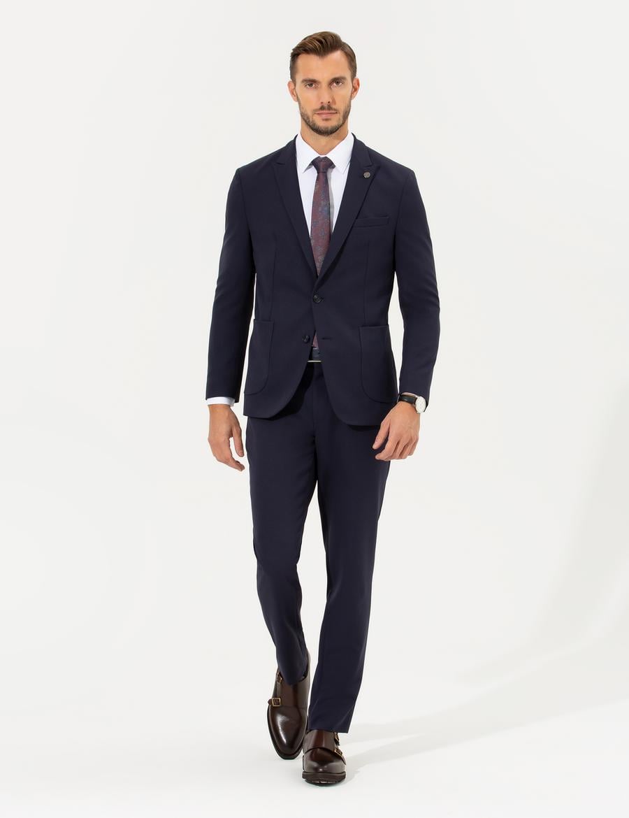 Lacivert Ex. Slim Fit Takım Elbise