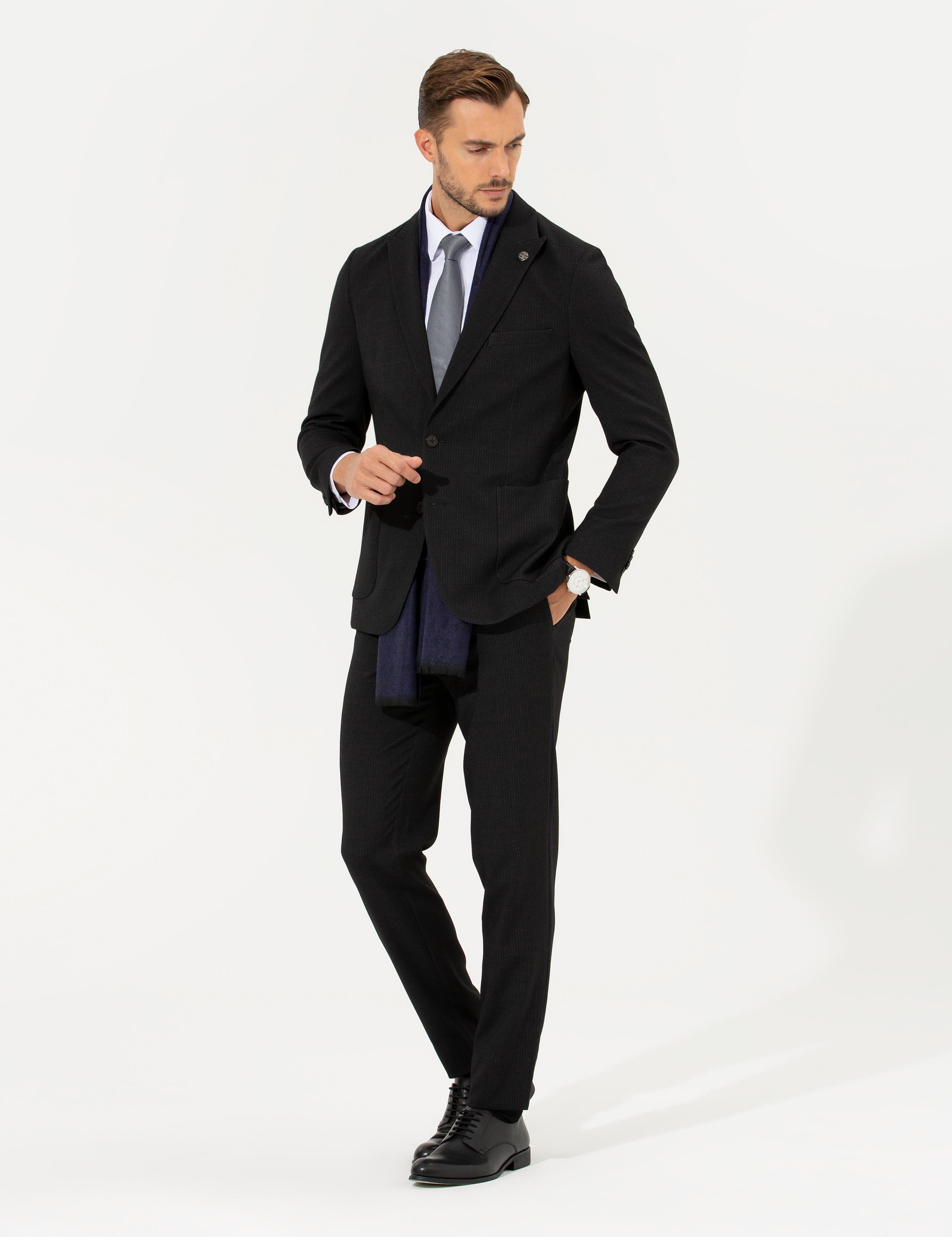 Siyah Ex. Slim Fit Takım Elbise