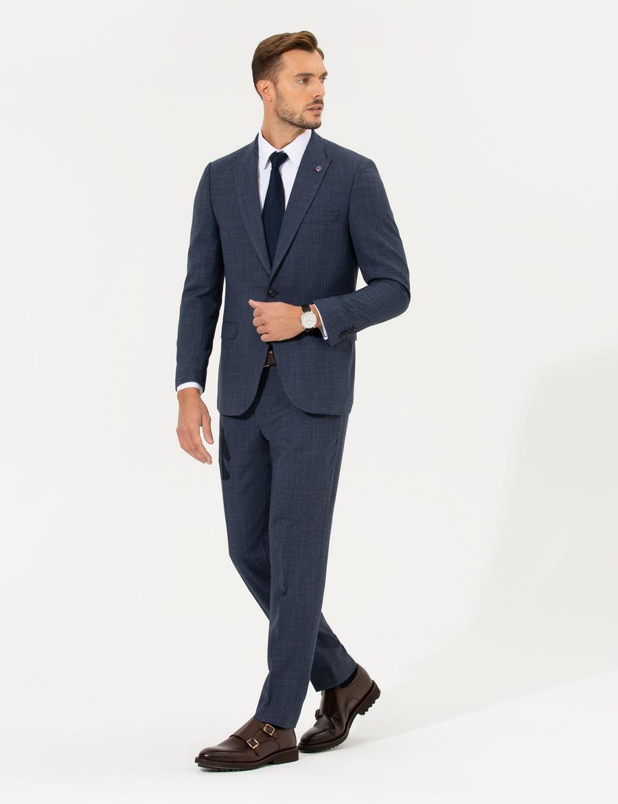 Lacivert Ex. Slim Fit Takım Elbise