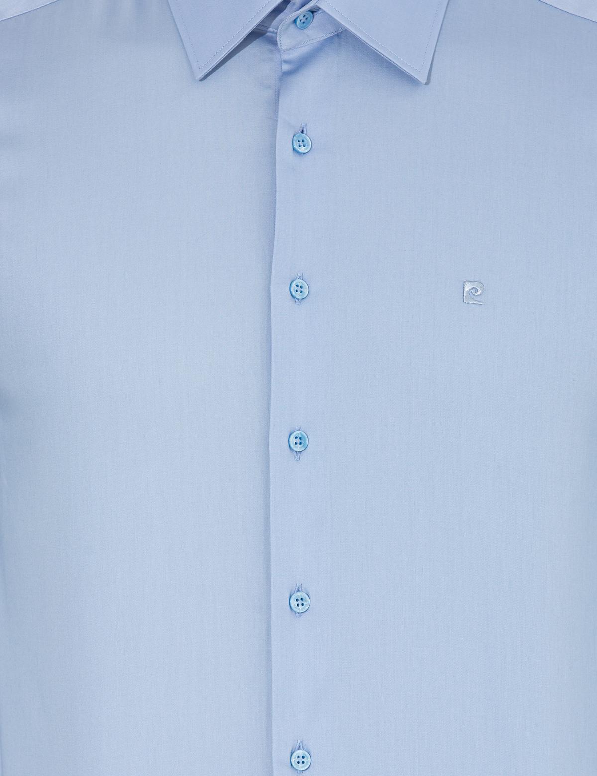 Koyu Mavi Slim Fit Uzun Kollu Klasik Gömlek - 50256437042