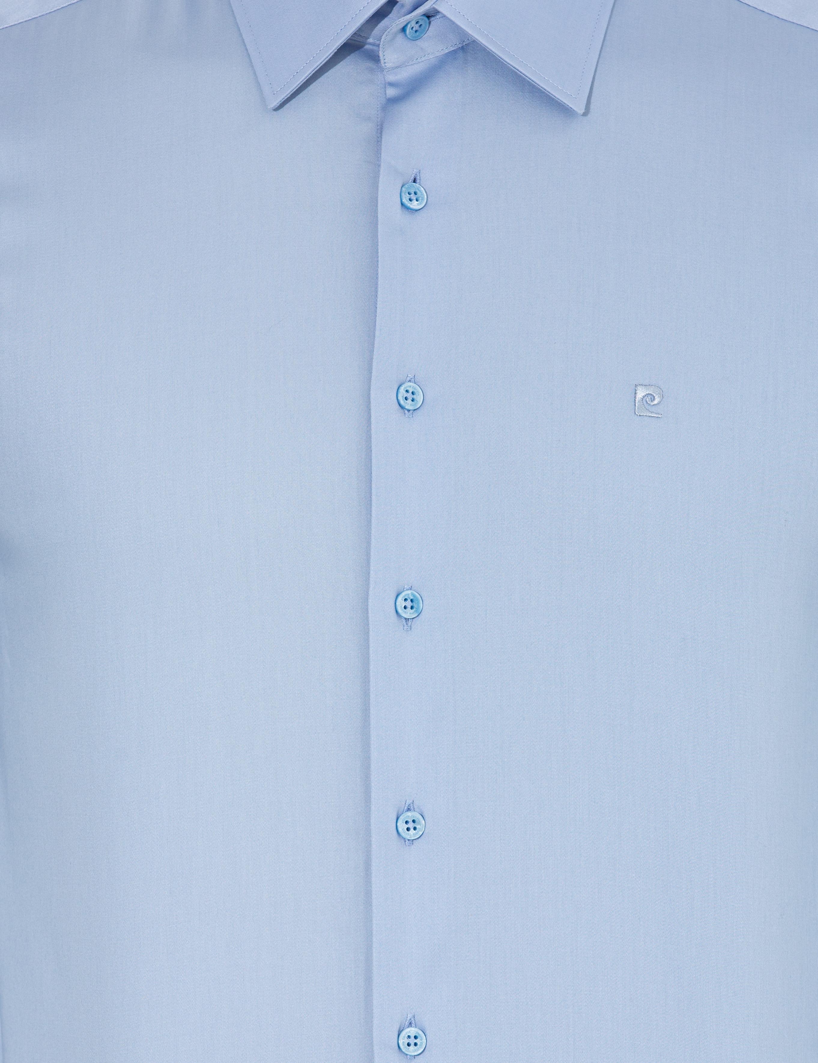 Koyu Mavi Slim Fit Uzun Kollu Klasik Gömlek