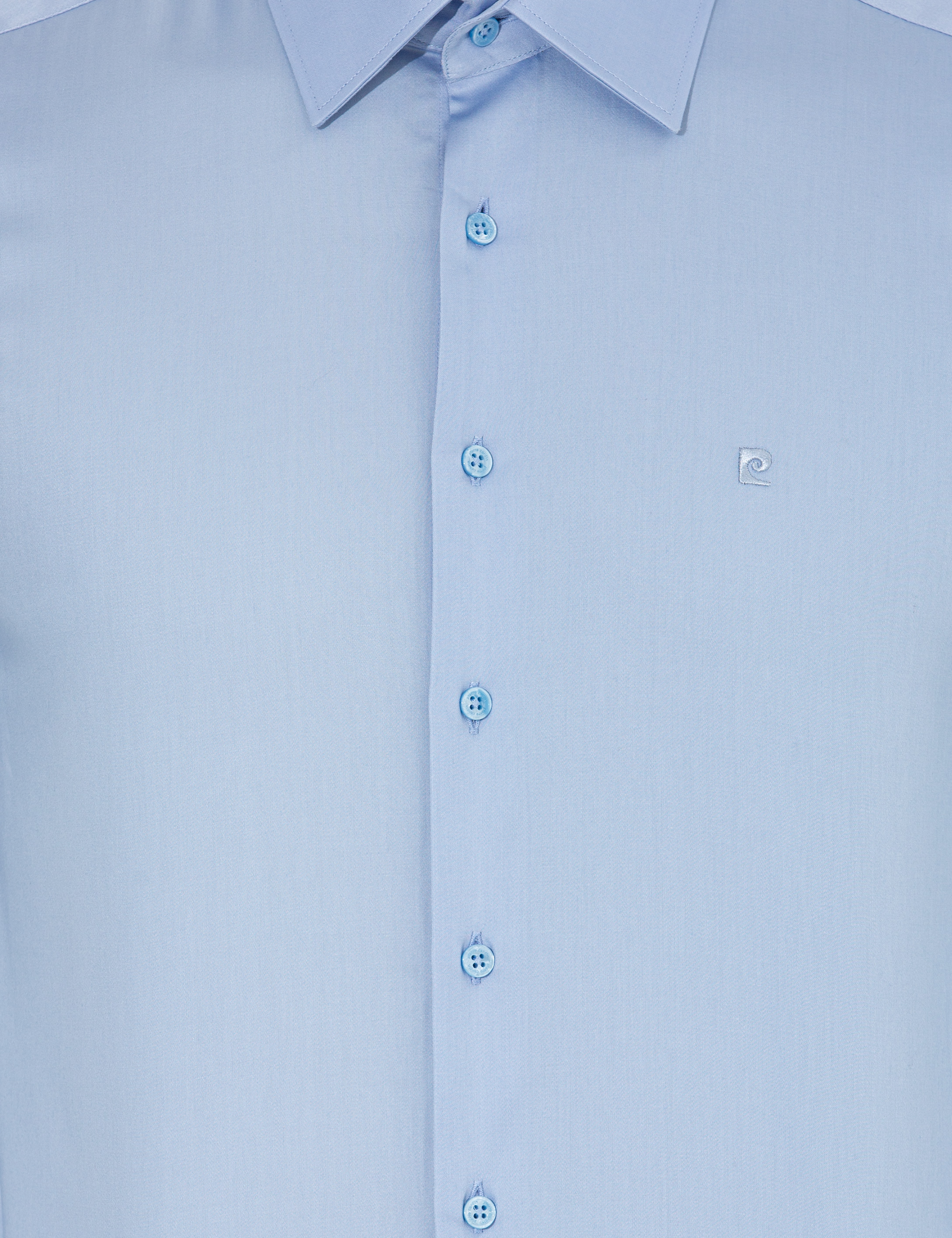Koyu Mavi Slim Fit Uzun Kollu Klasik Gömlek