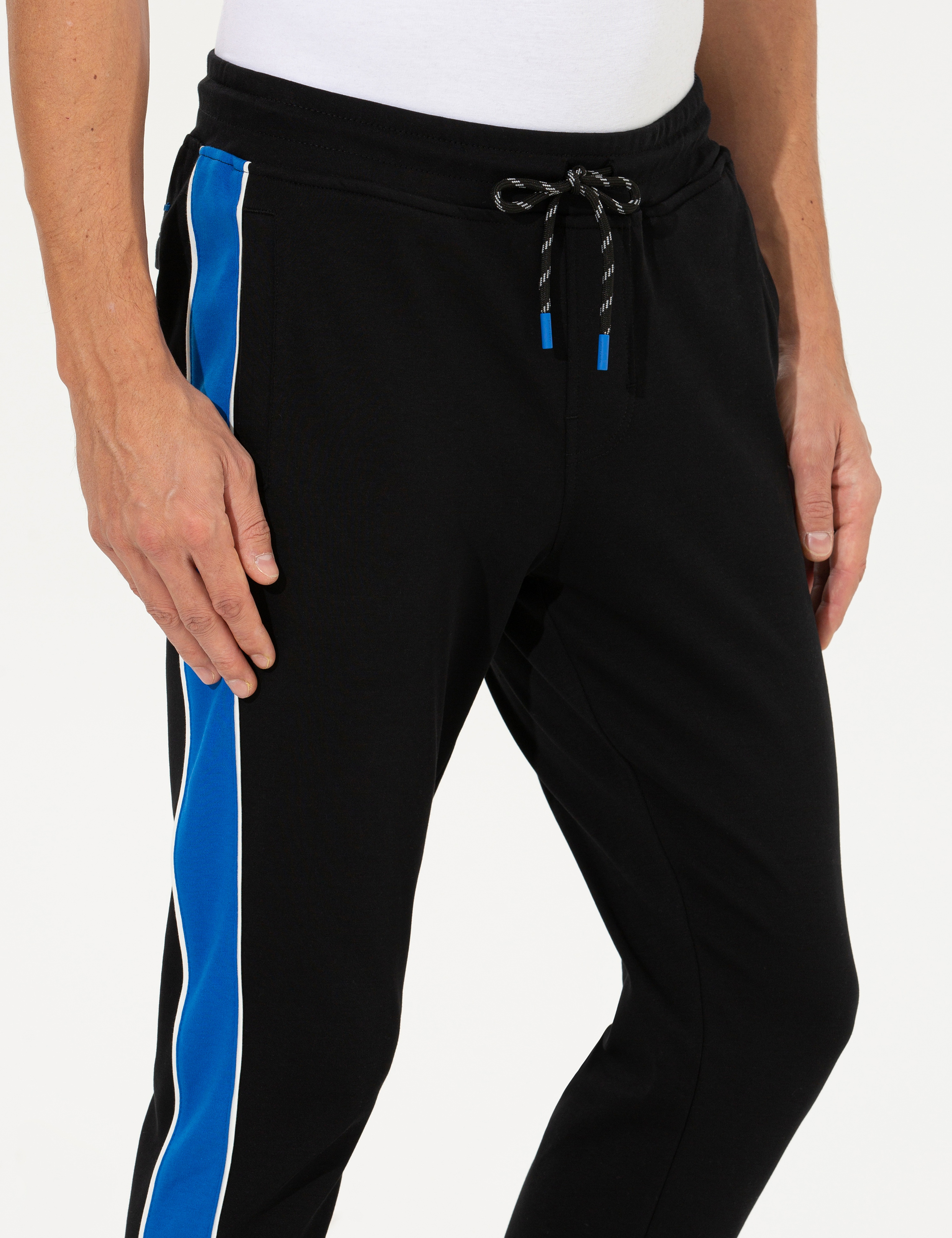 Siyah Ex. Slim Fit Eşofman Altı - Image 5