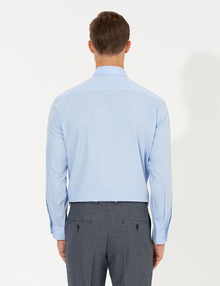 Açık Mavi Regular Fit Uzun Kollu Klasik Gömlek - 50255293006