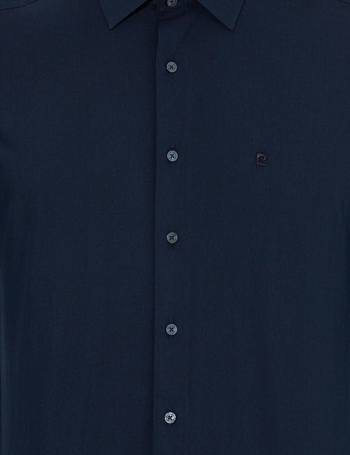 Lacivert Regular Fit Uzun Kollu Klasik Gömlek - 50255293016