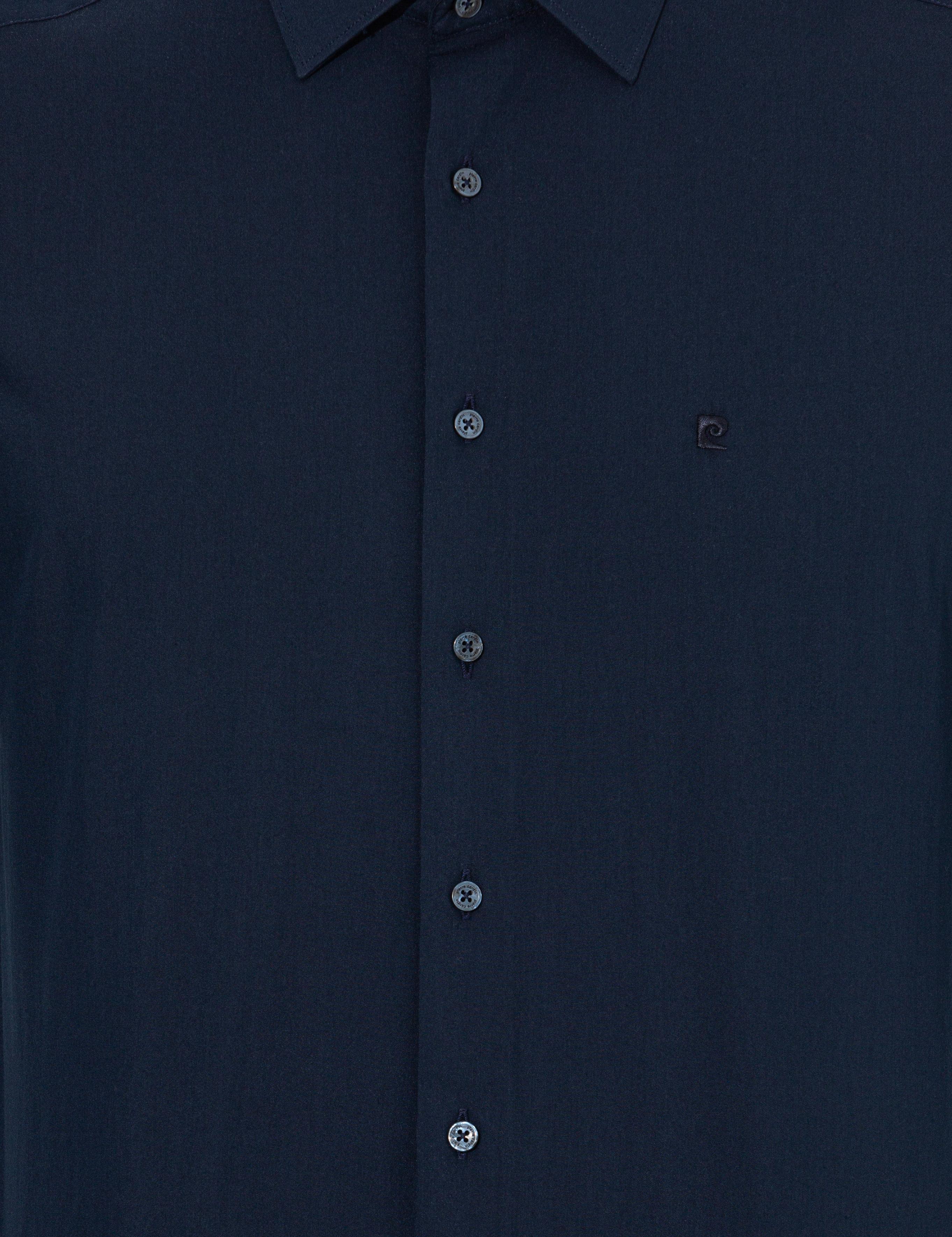 Lacivert Regular Fit Uzun Kollu Klasik Gömlek