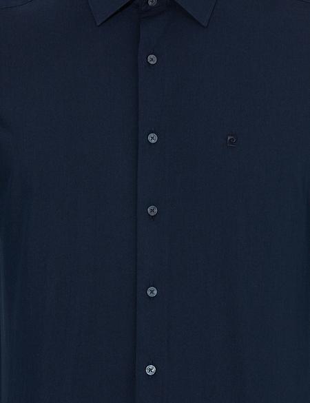 Lacivert Regular Fit Uzun Kollu Klasik Gömlek - 50255293016