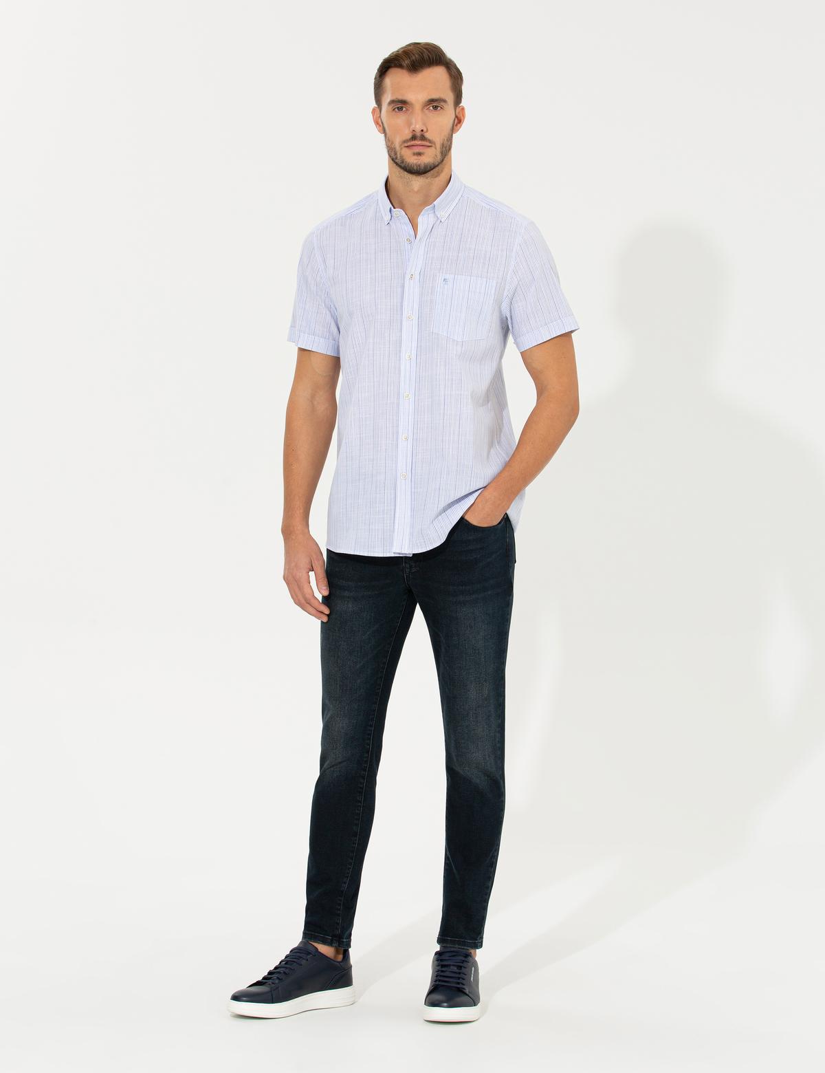 Mavi Regular Fit Kısa Kollu Gömlek - 50252483014