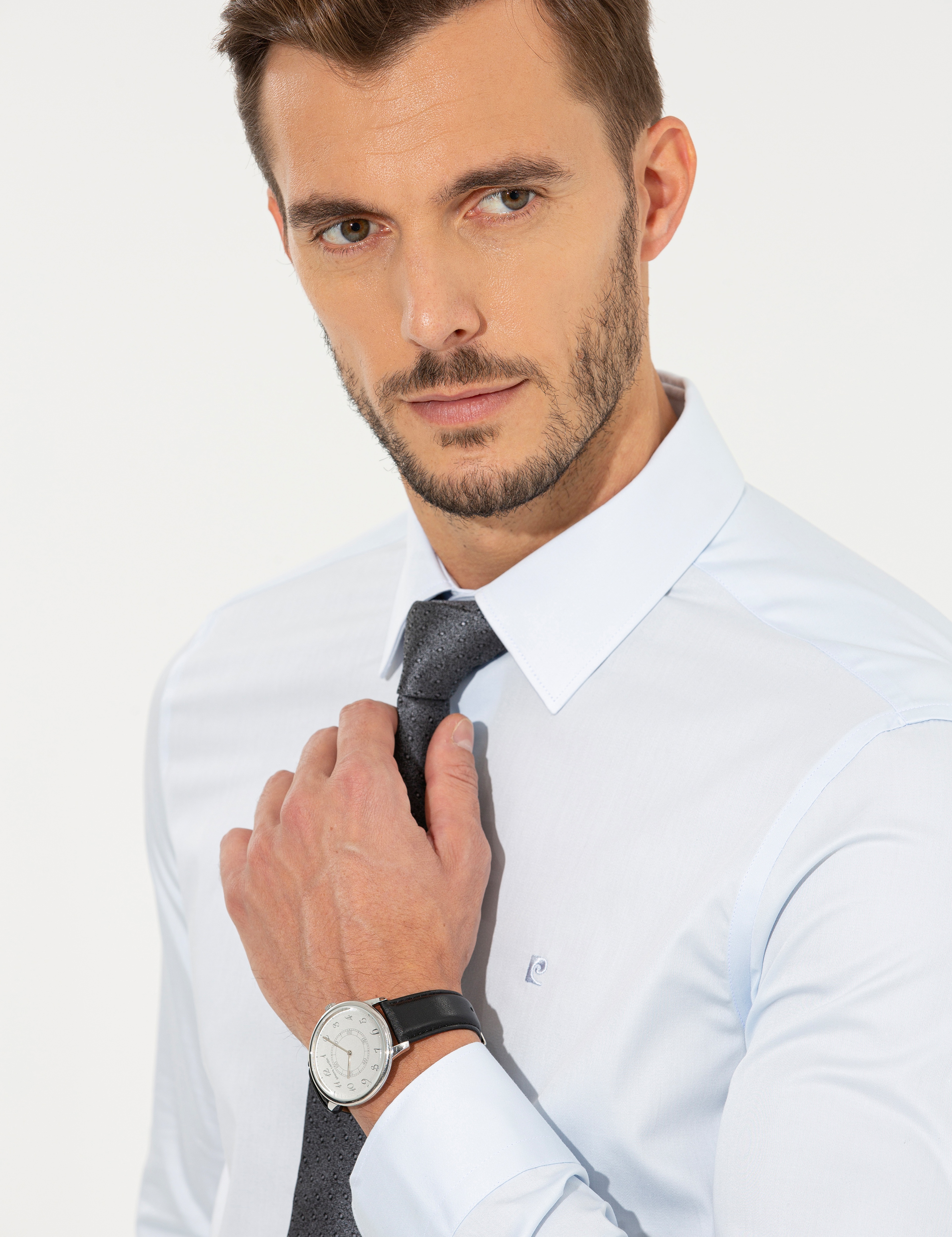 Açık Mavi Slim Fit Uzun Kollu Klasik Gömlek