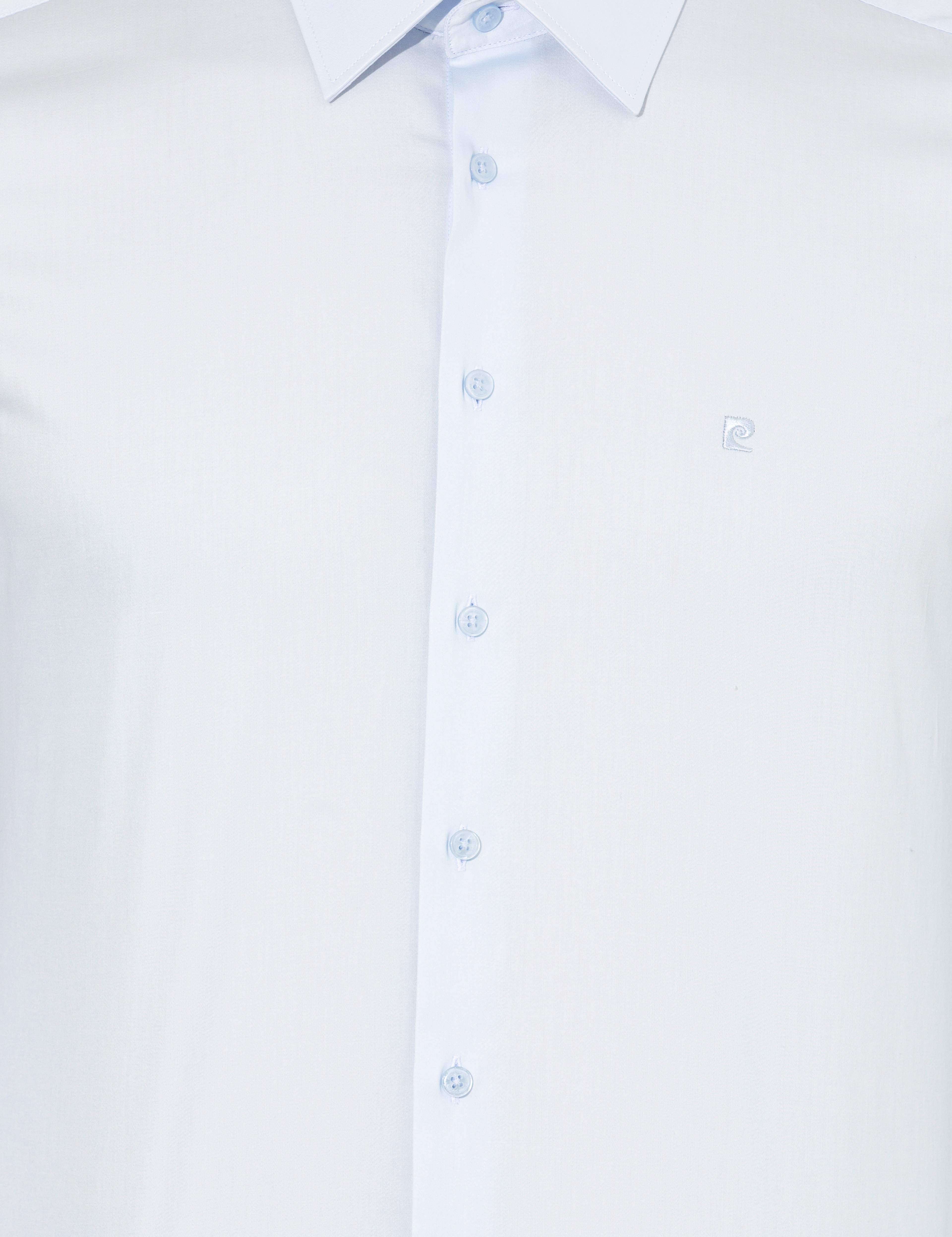 Açık Mavi Slim Fit Uzun Kollu Klasik Gömlek - Image 6