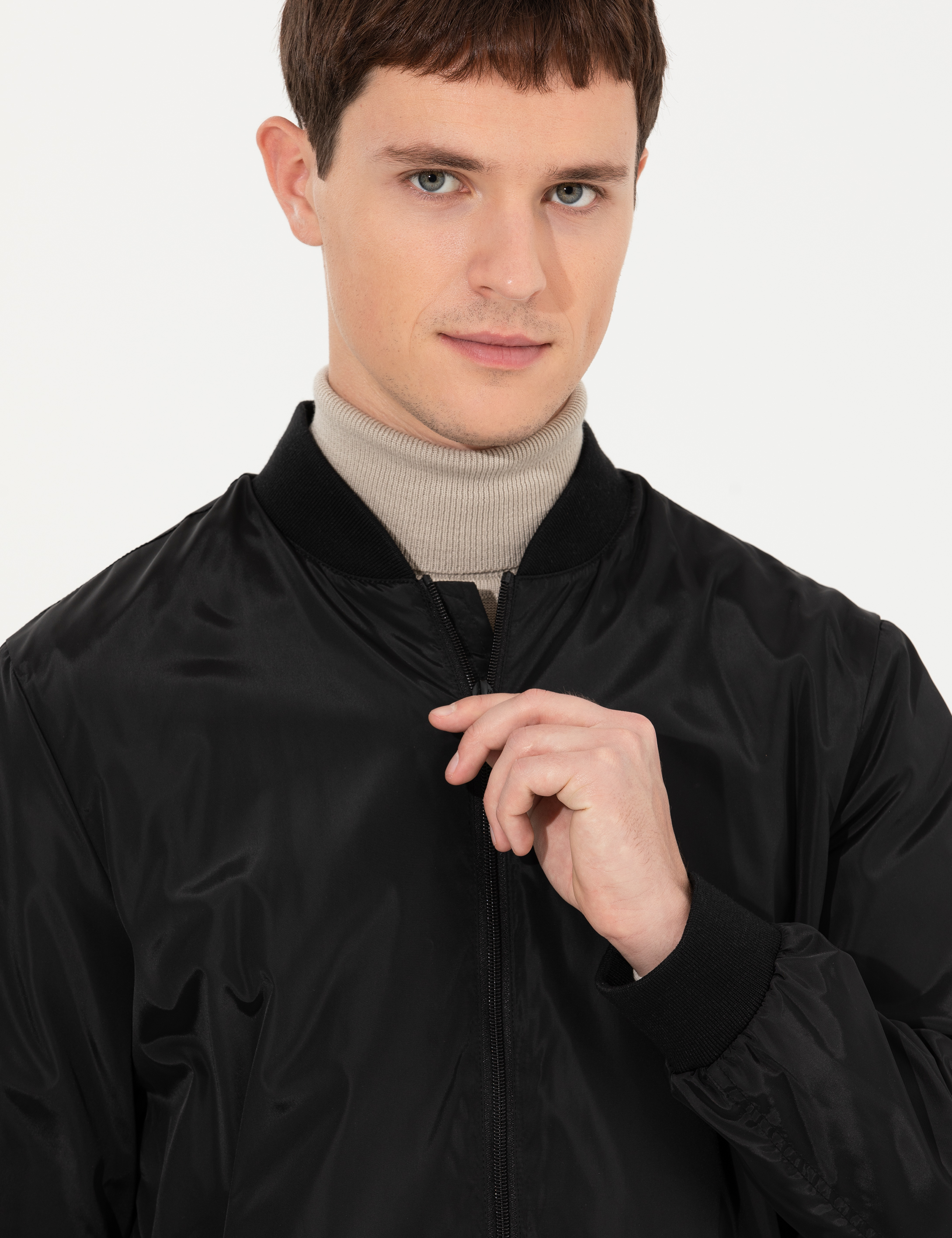 Pierre Cardin Siyah Mevsimlik Mont görsel 2