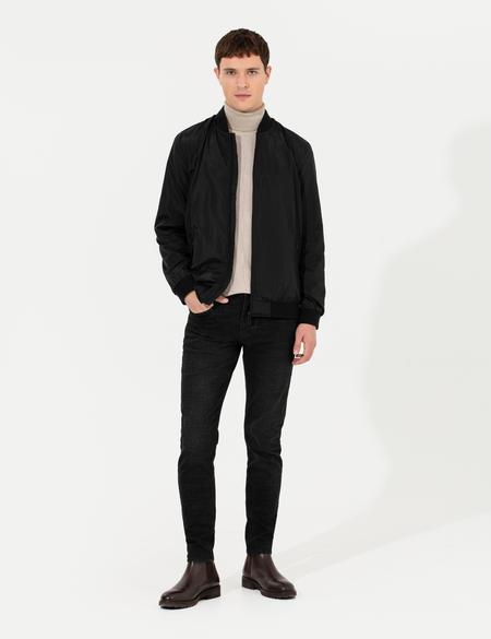 Siyah Mevsimlik Mont - 50262156011