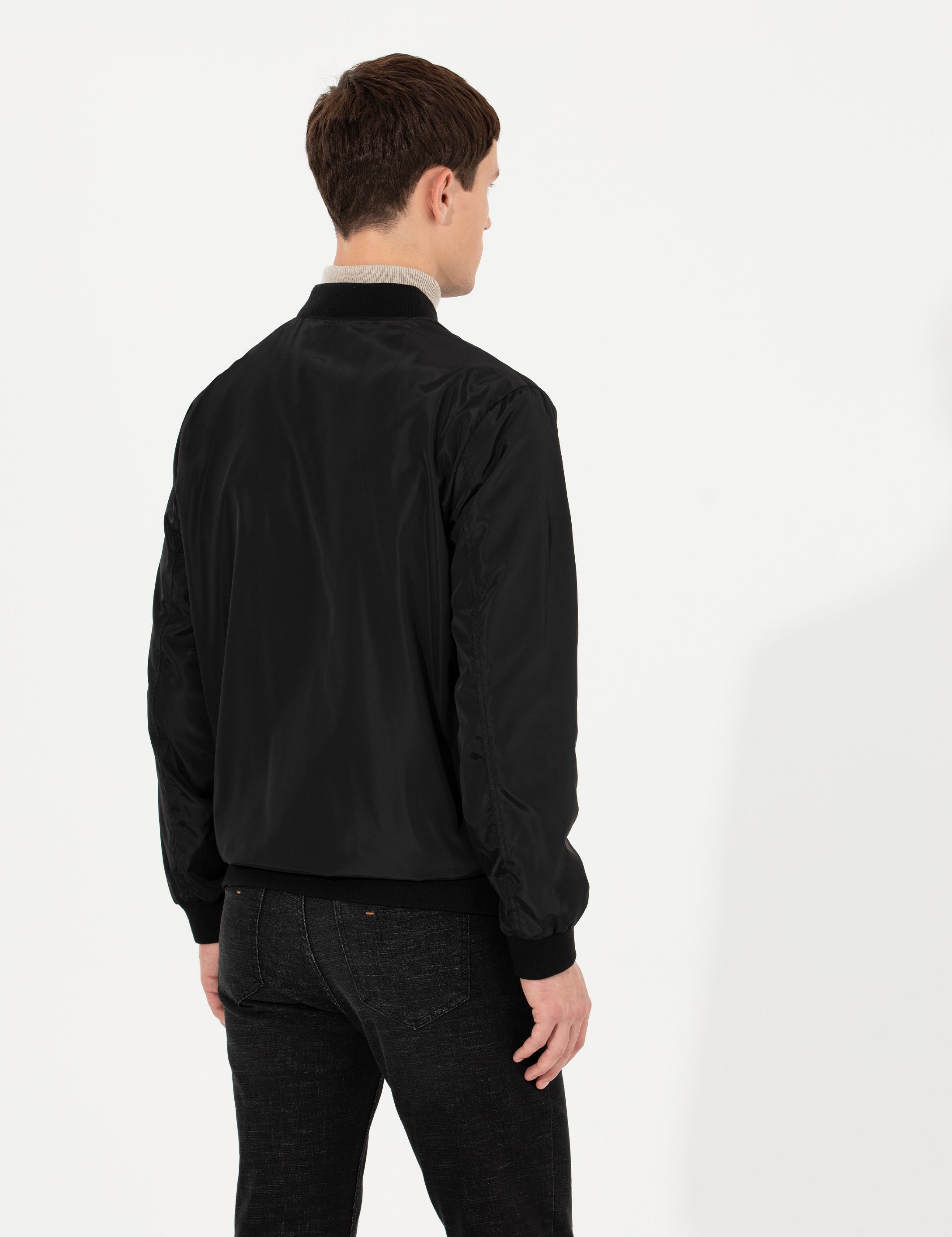 Pierre Cardin Siyah Mevsimlik Mont görsel 5