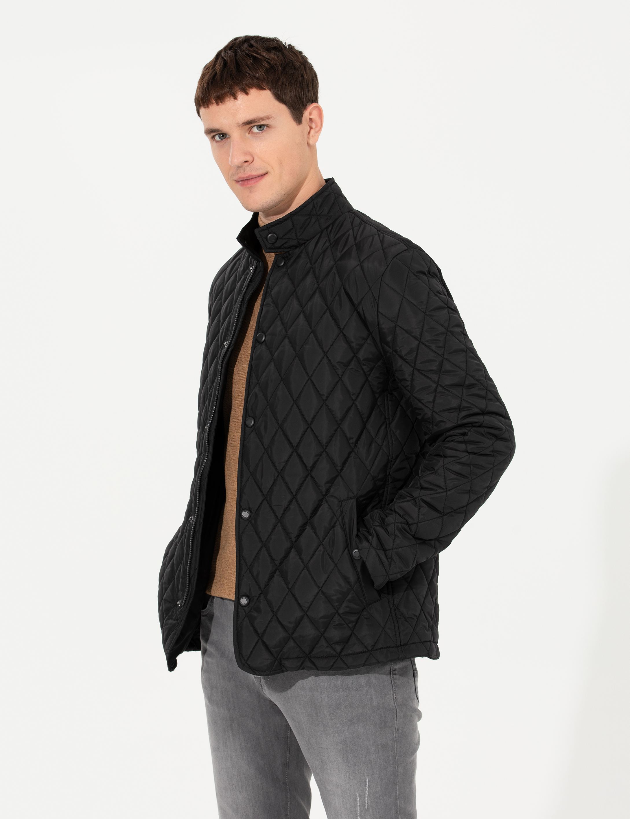 Siyah Basic Mont - Image 4