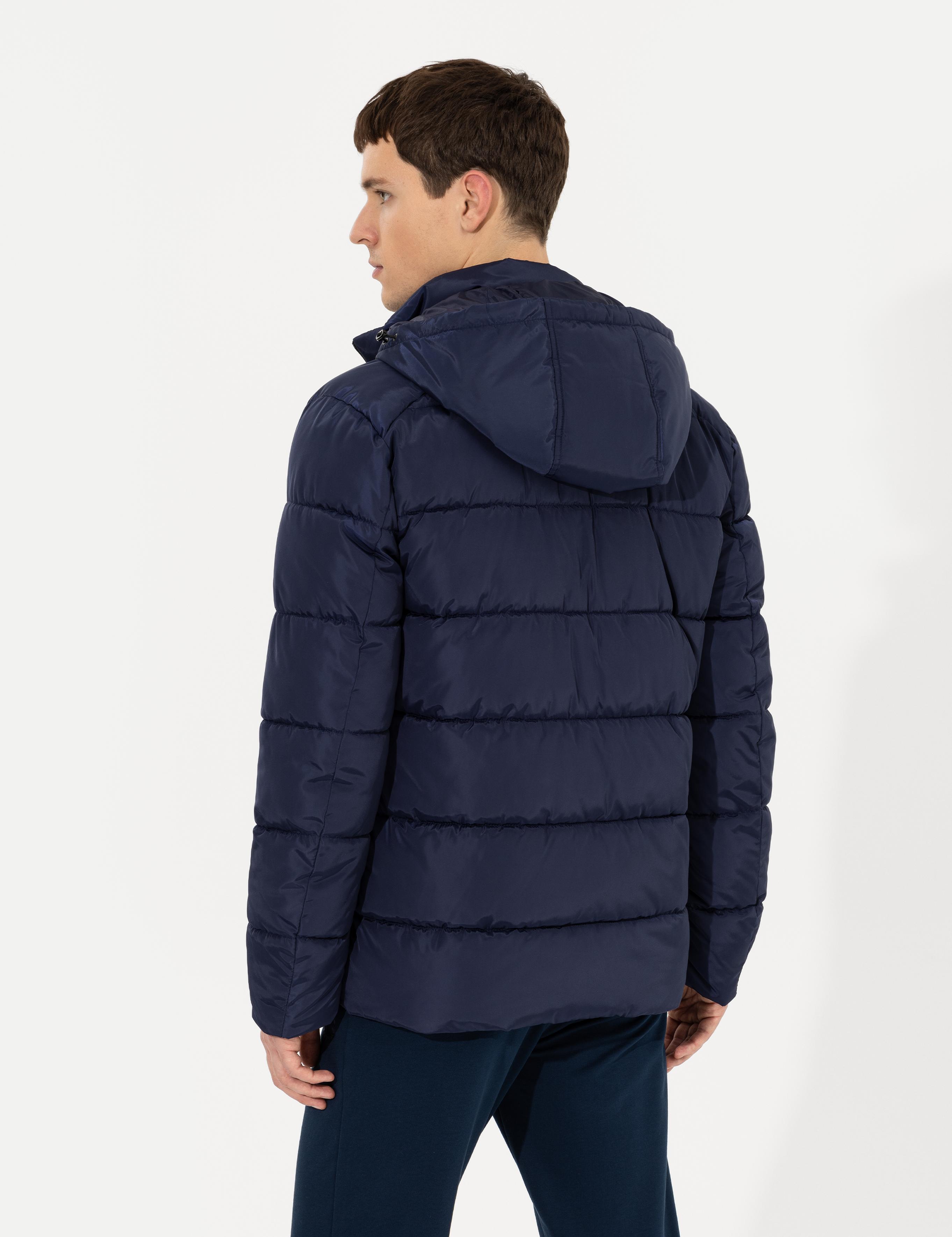 Lacivert Standart Fit Mont