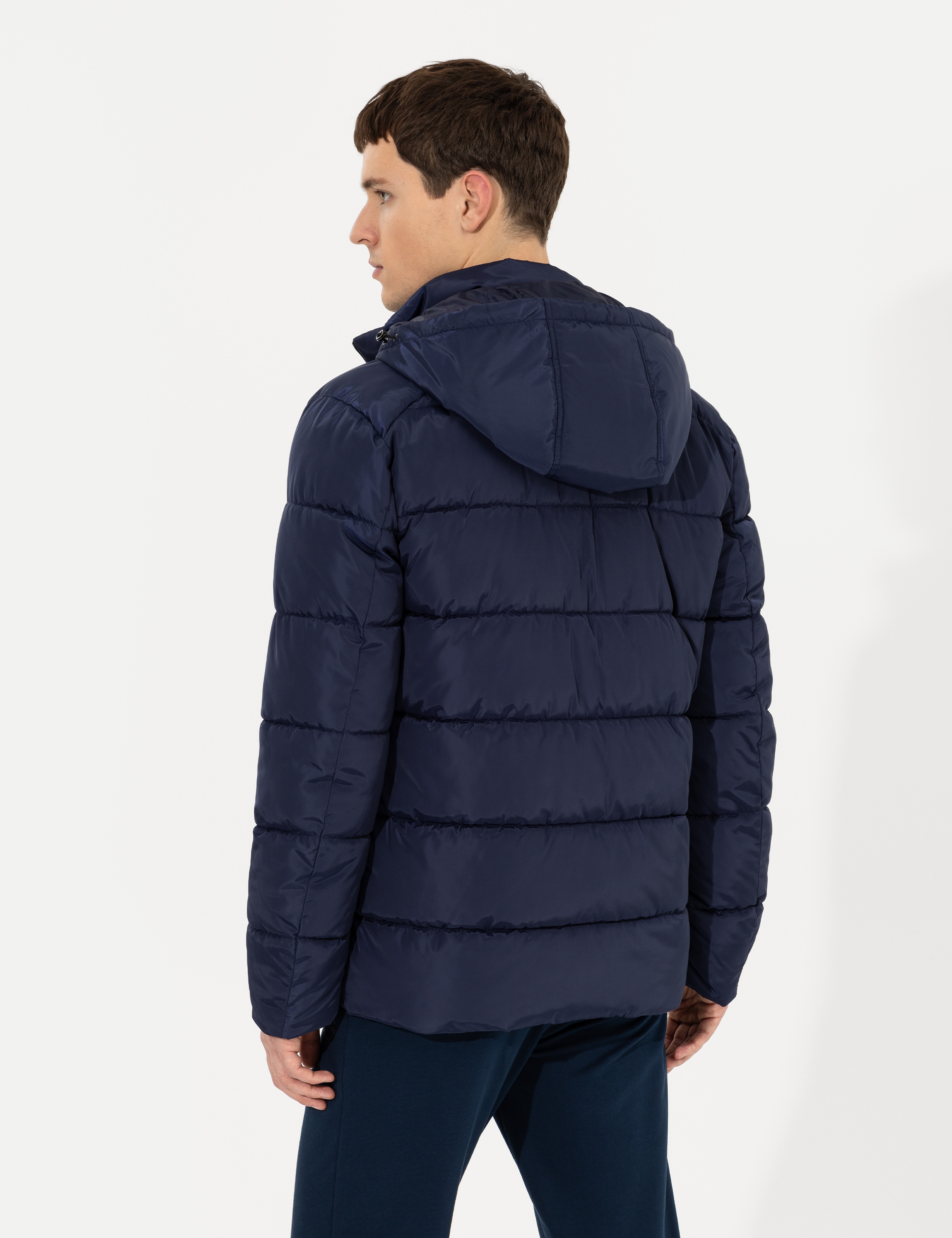 Lacivert Standart Fit Mont