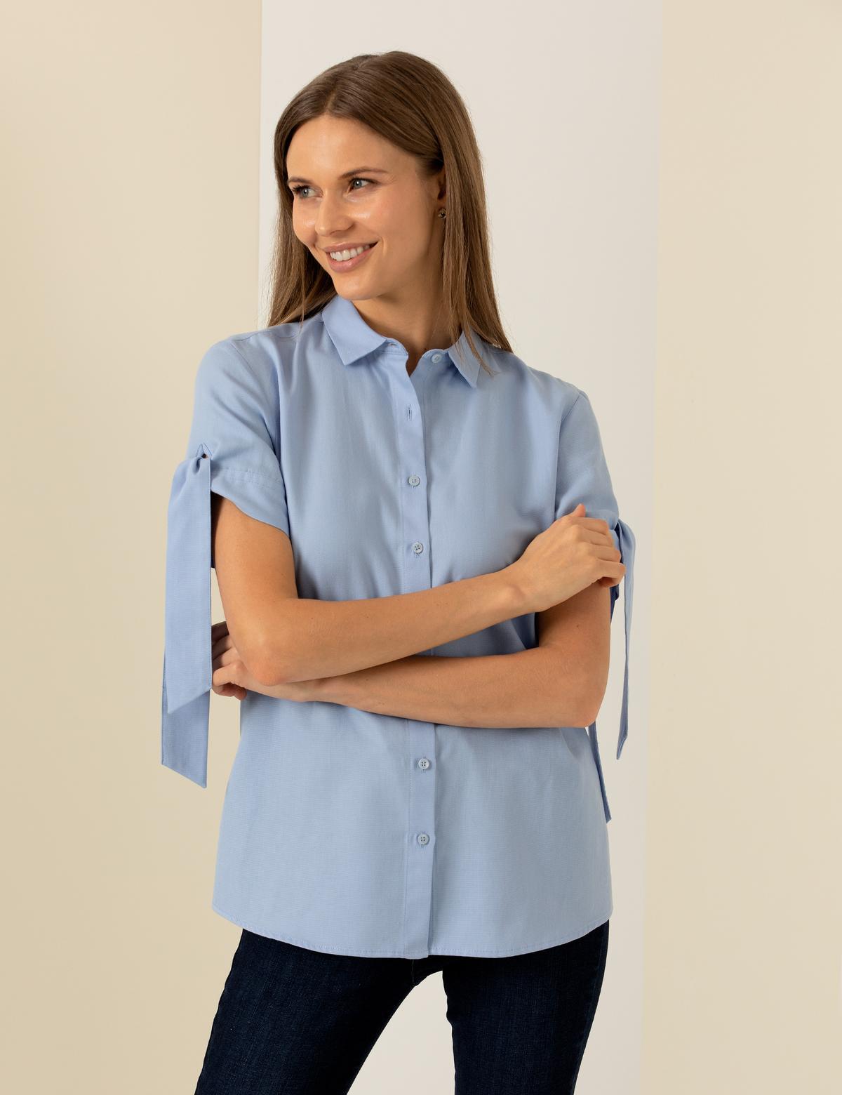 Açık Mavi Kısa Kollu Gömlek - 50202831003