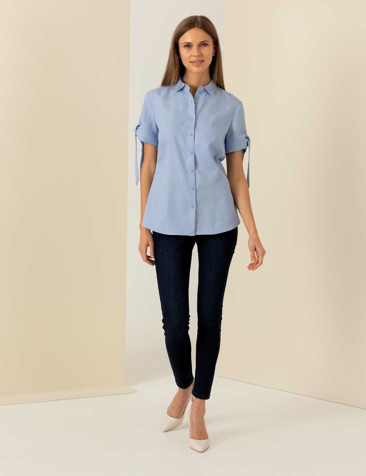 Açık Mavi Kısa Kollu Gömlek - 50202831003