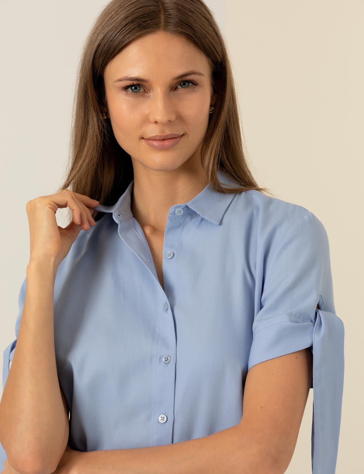 Açık Mavi Kısa Kollu Gömlek - 50202831003