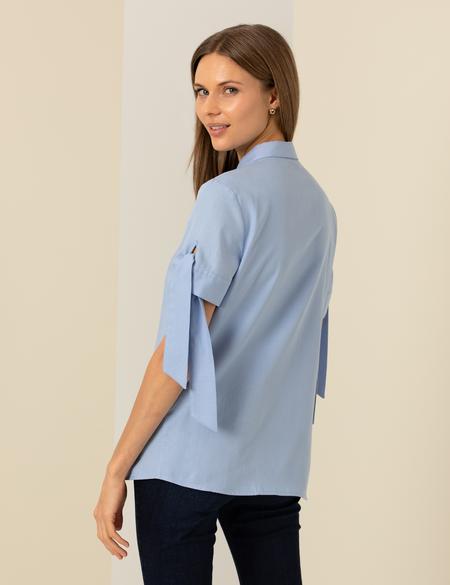 Açık Mavi Kısa Kollu Gömlek - 50202831003