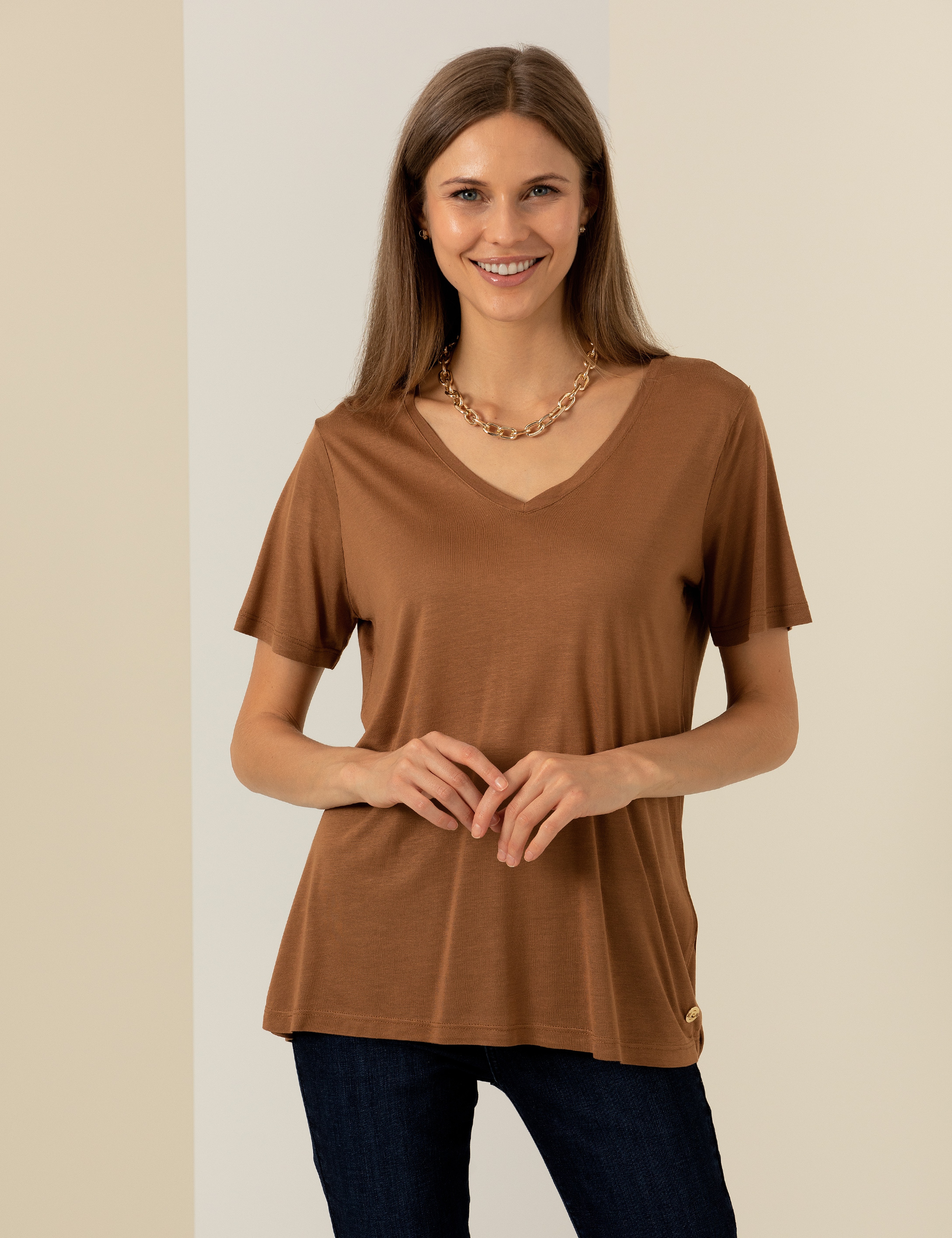 Taba Regular Fit Tişört